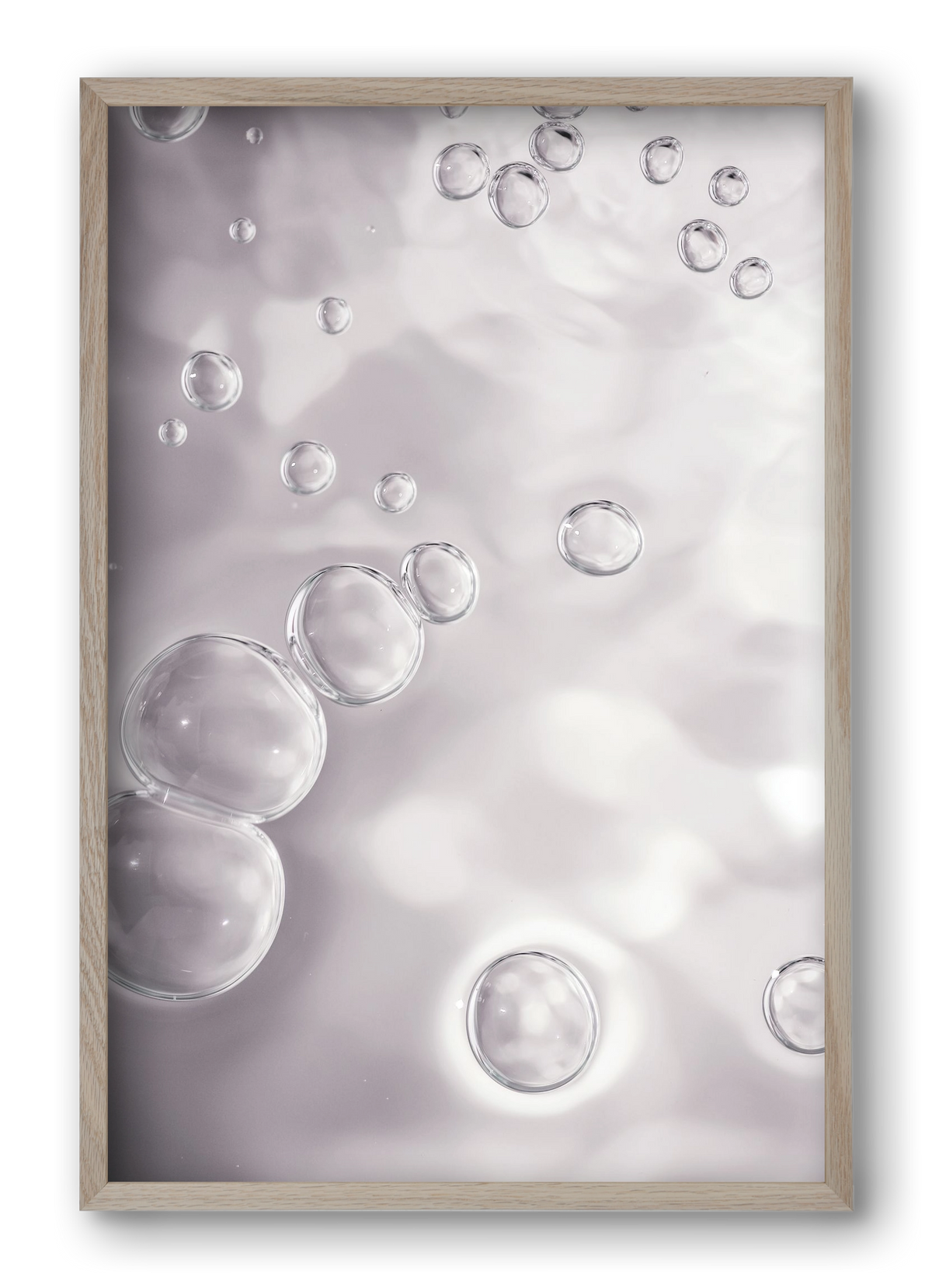 Bubbles, 40x60 cm (40x60 cm), Tölgy keret