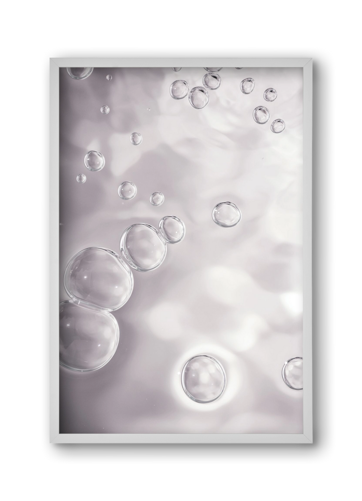 Bubbles, 30x45 cm (30x45 cm), Fehér keret