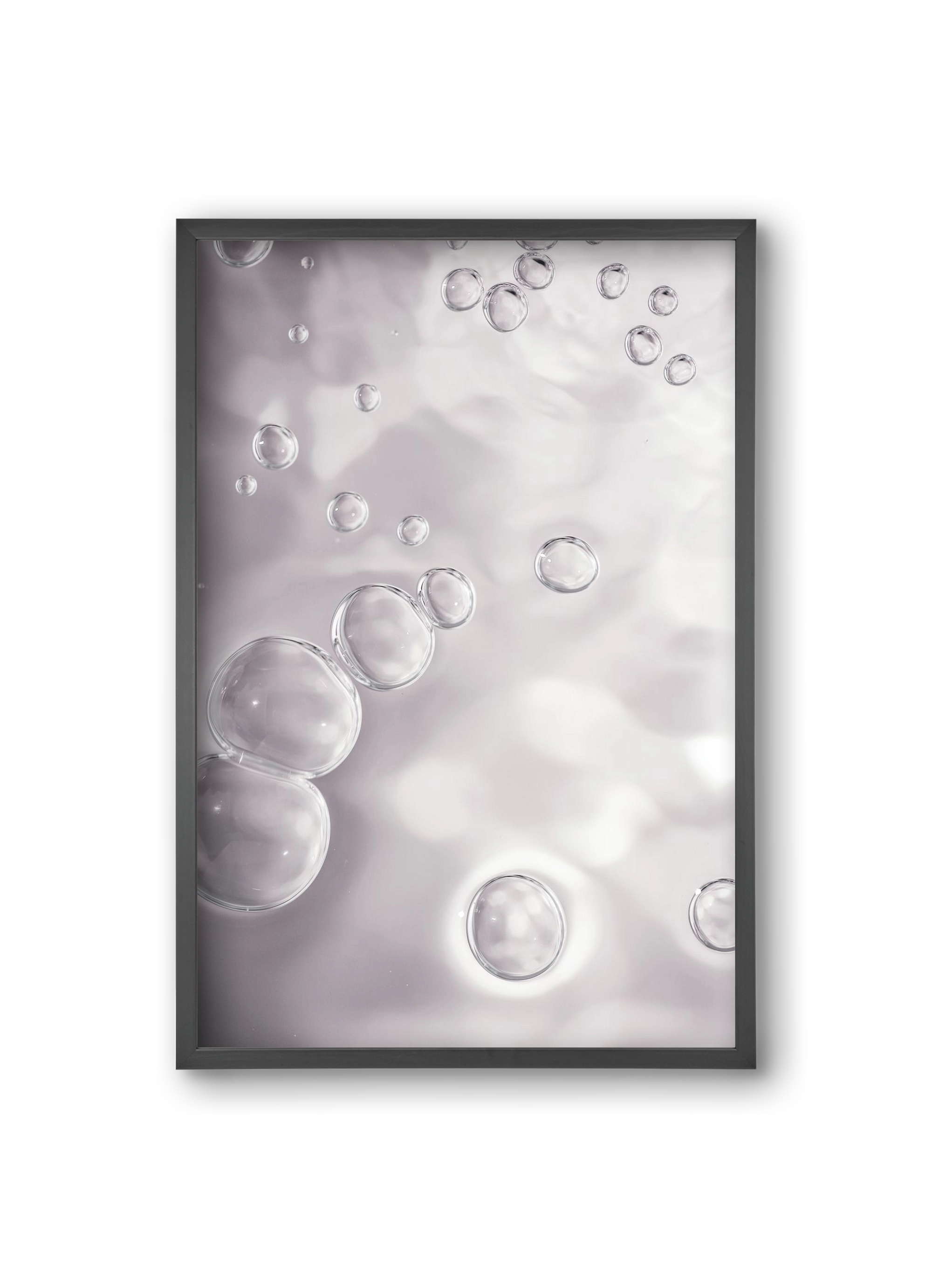 Bubbles, 20x30 cm (20x30 cm), Fekete keret