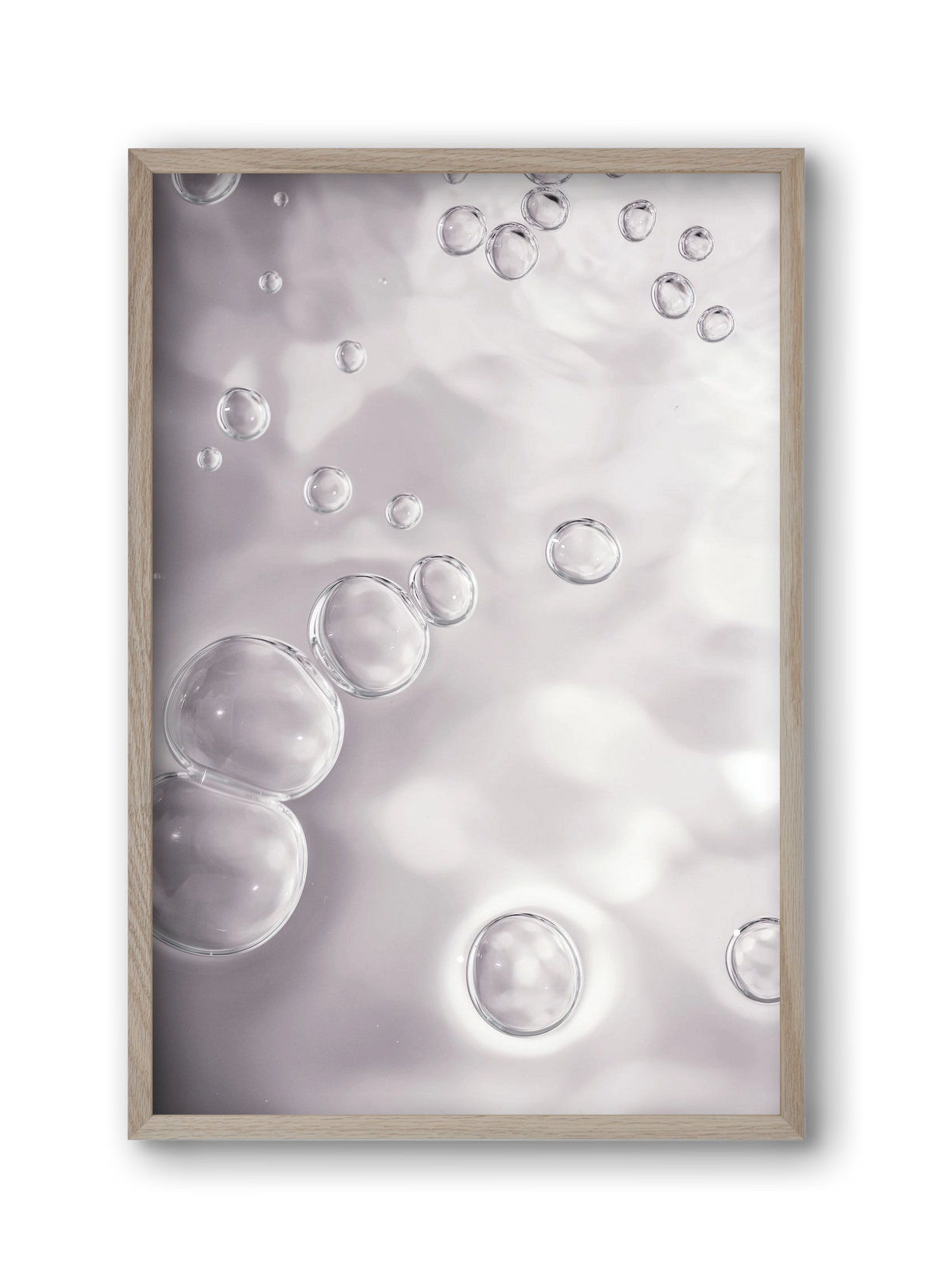 Bubbles, 30x45 cm (30x45 cm), Tölgy keret