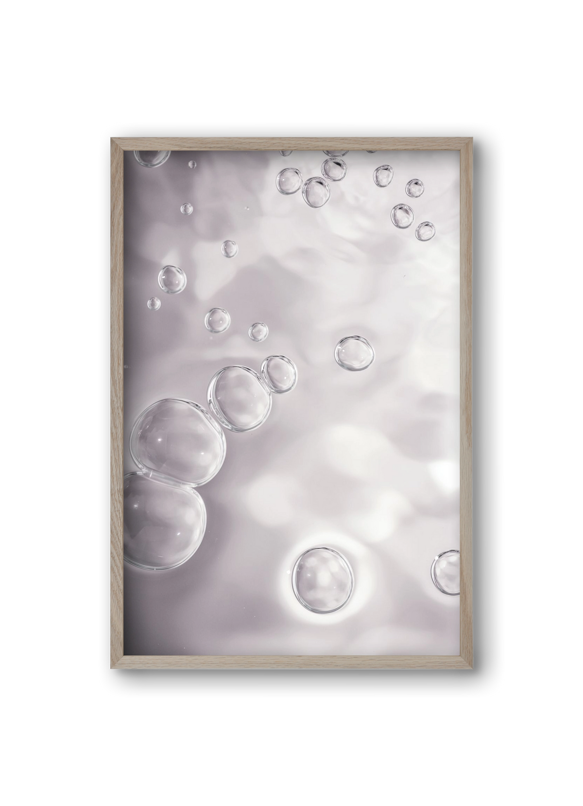 Bubbles, 20x30 cm (20x30 cm), Tölgy keret