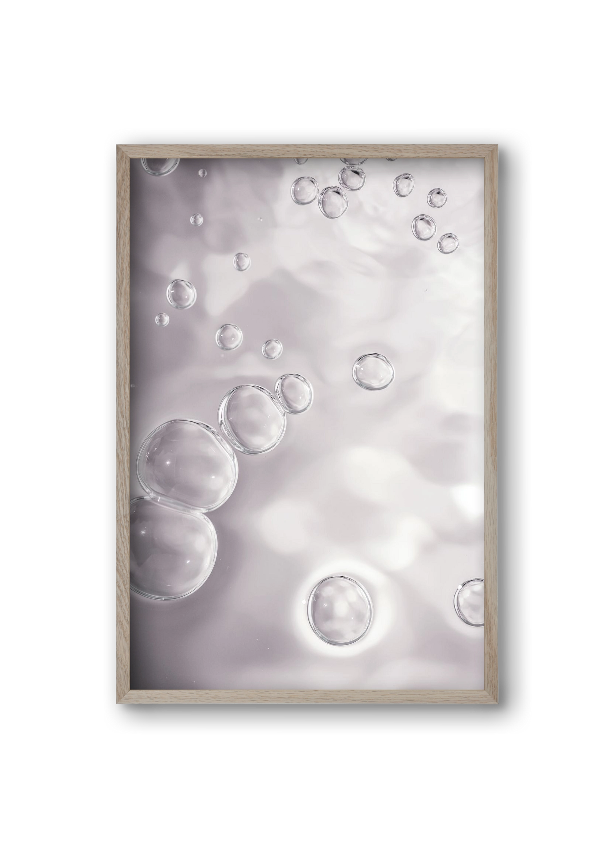 Bubbles, 20x30 cm (20x30 cm), Tölgy keret