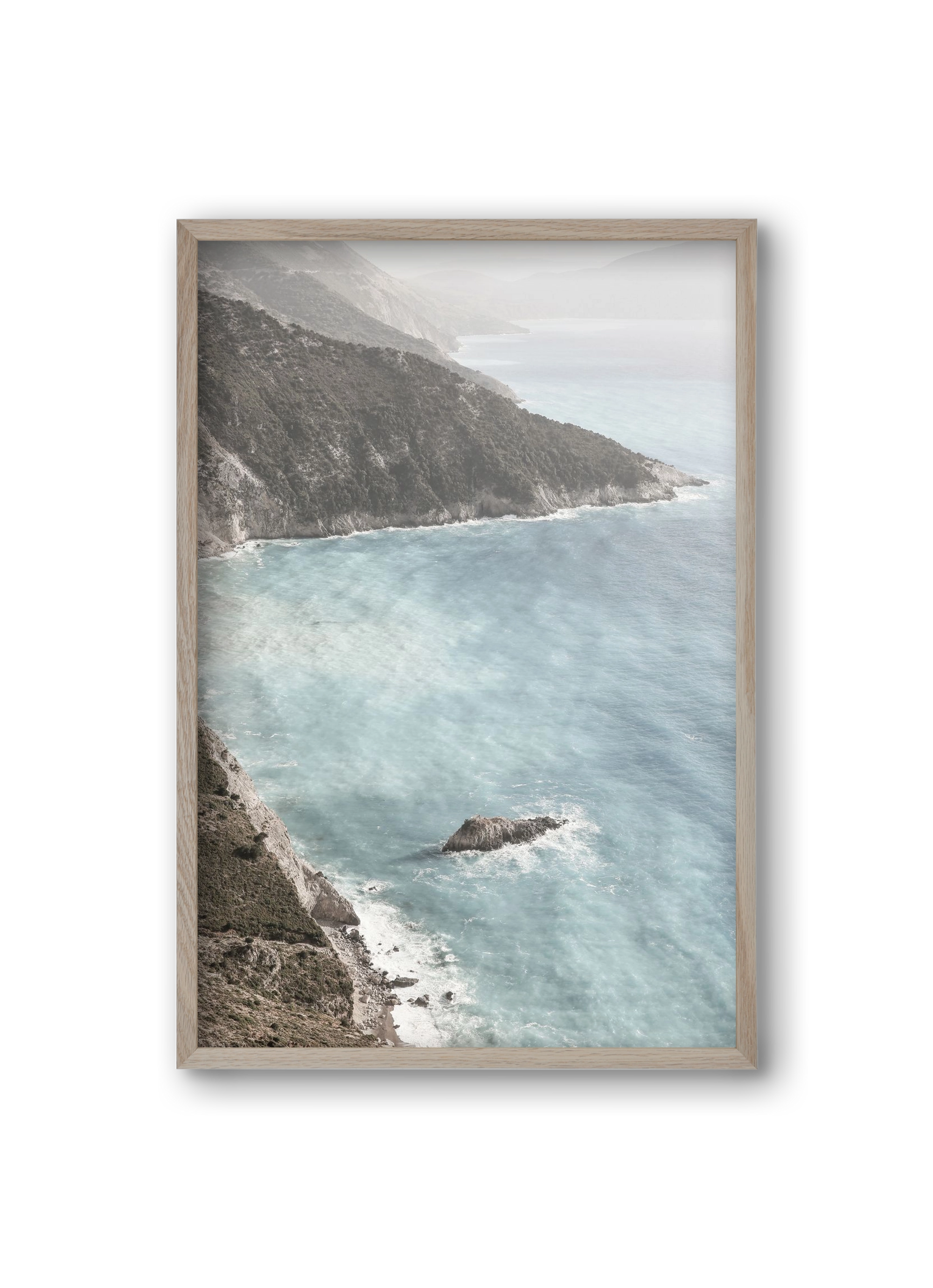 Castles in the sand, 20x30 cm (20x30 cm), Tölgy keret