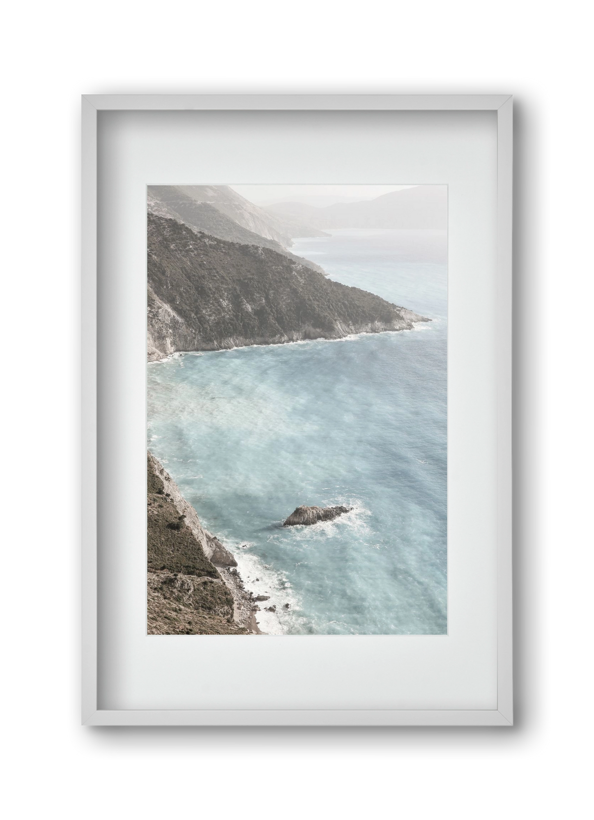 Castles in the sand, 30x45 cm (20x30 cm), Fehér keret, paszpartuval