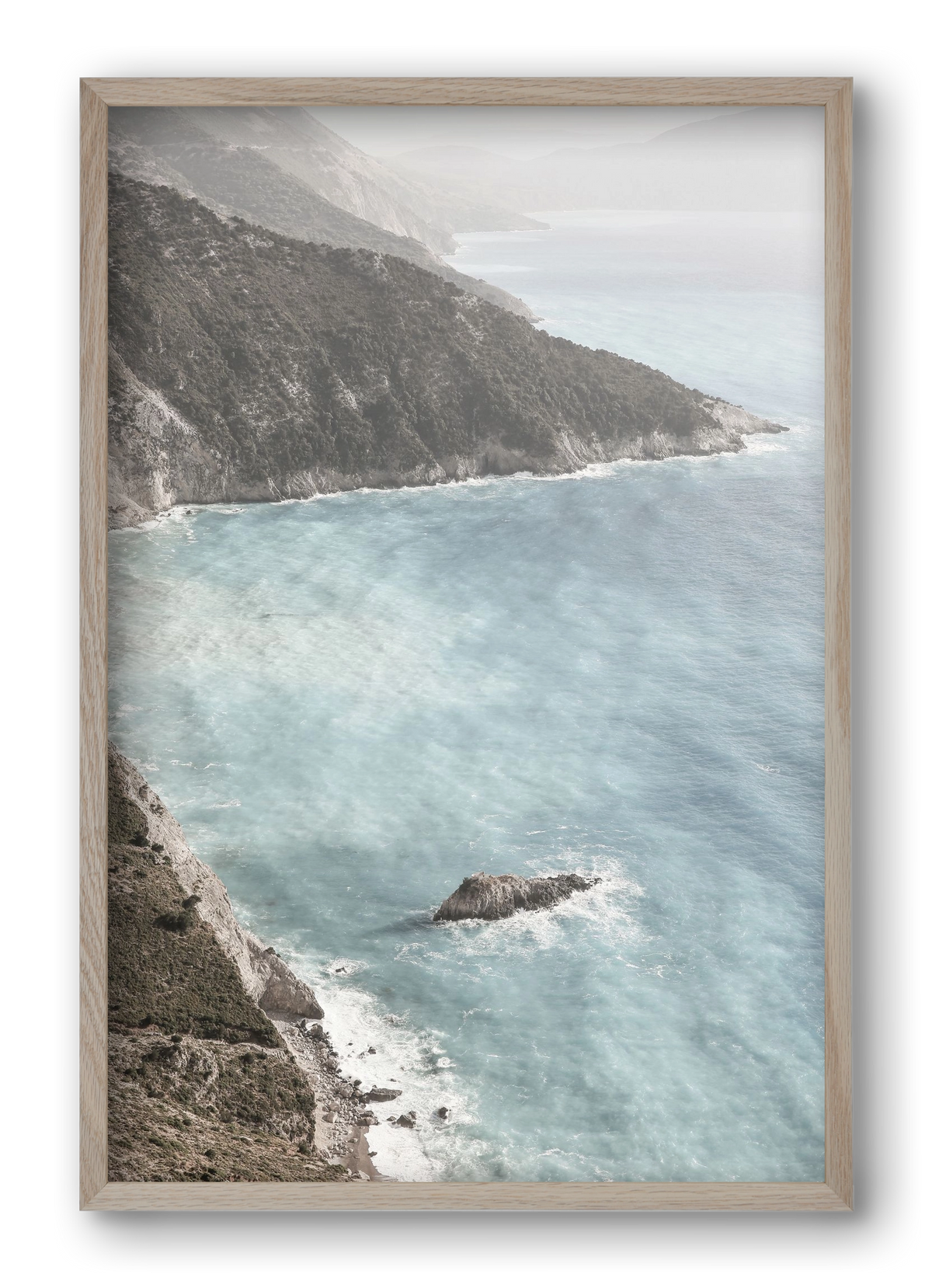 Castles in the sand, 40x60 cm (40x60 cm), Tölgy keret