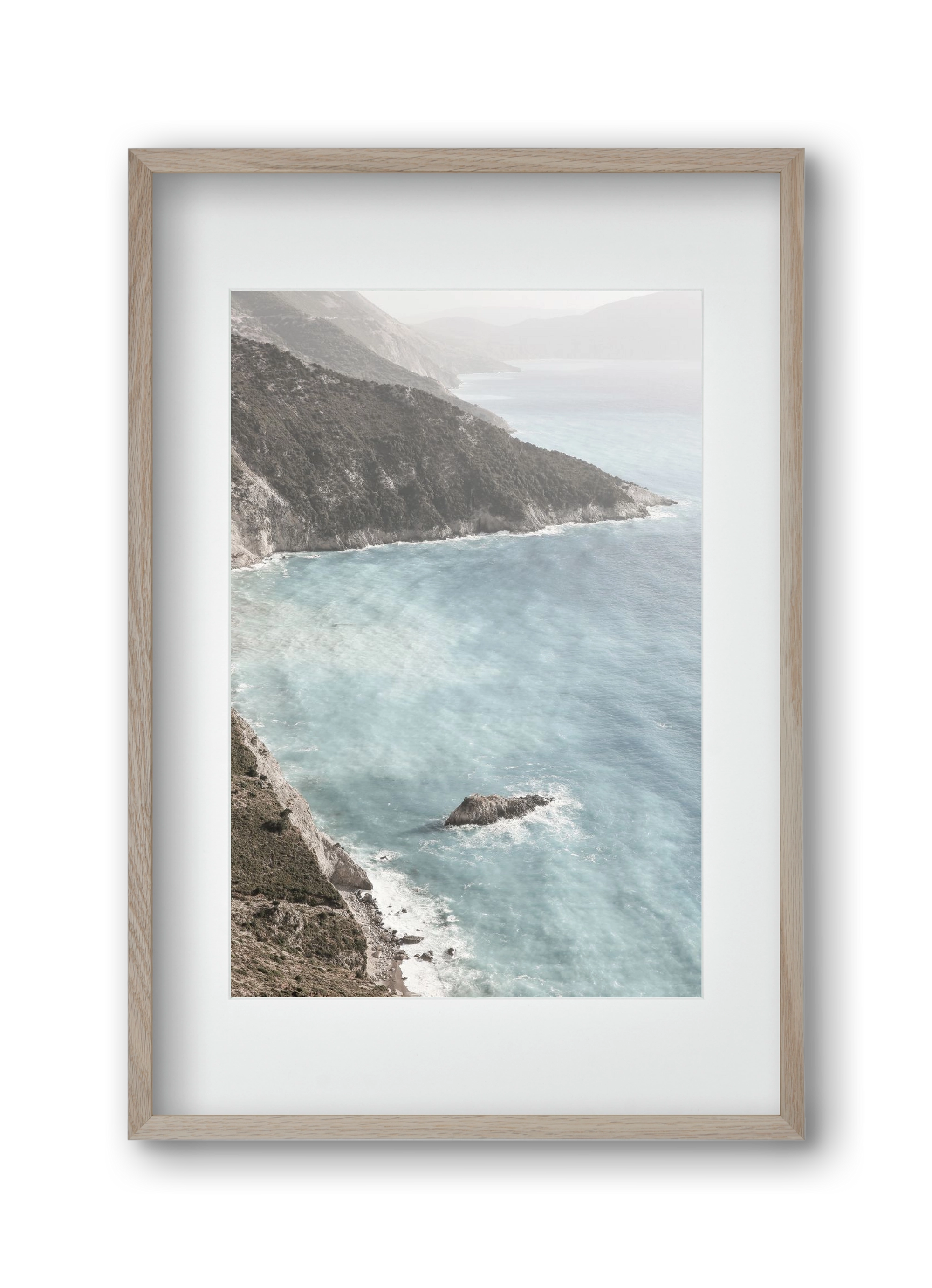 Castles in the sand, 30x45 cm (20x30 cm), Tölgy keret, paszpartuval