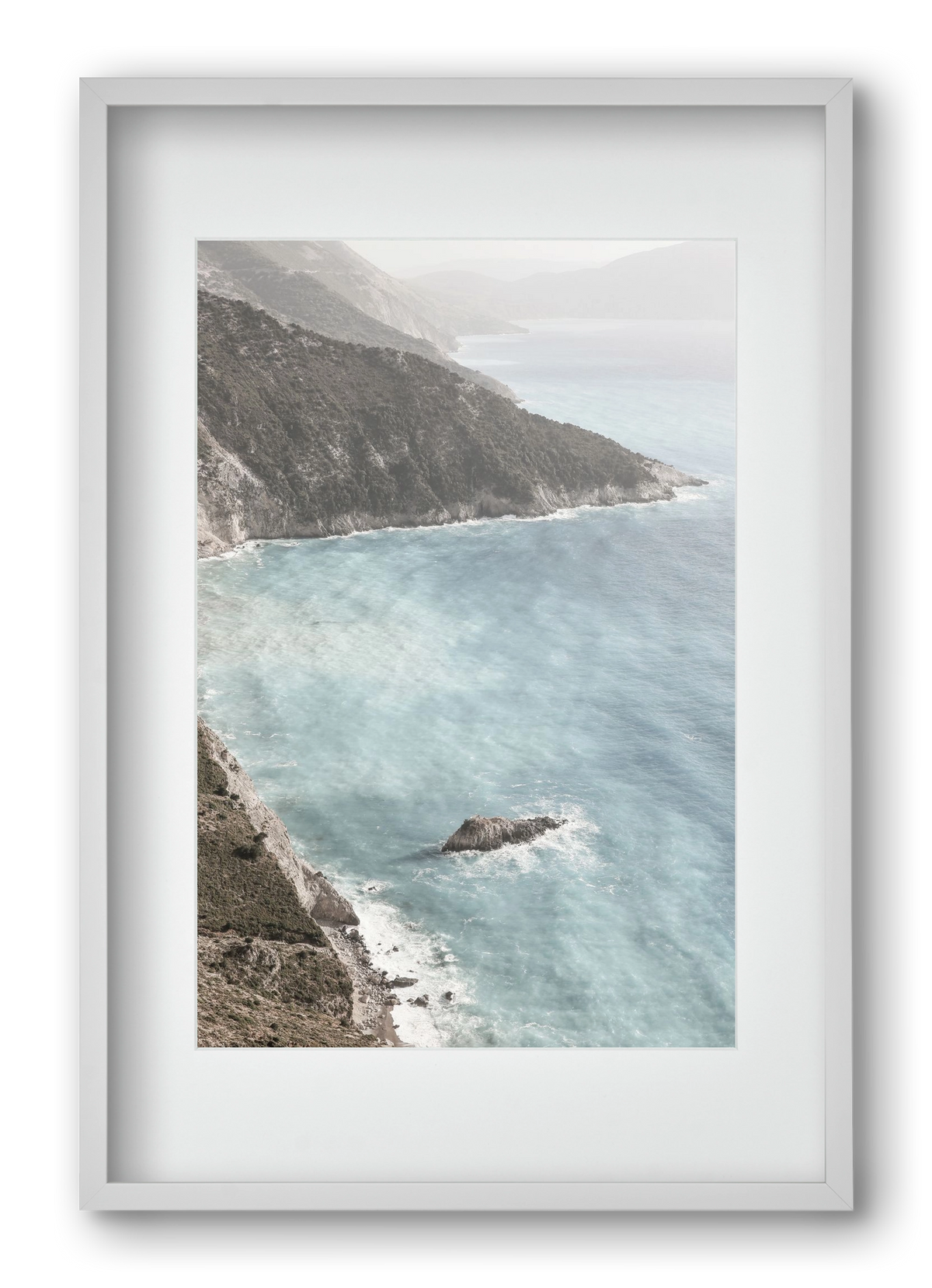 Castles in the sand, 40x60 cm (30x45 cm), Fehér keret, paszpartuval