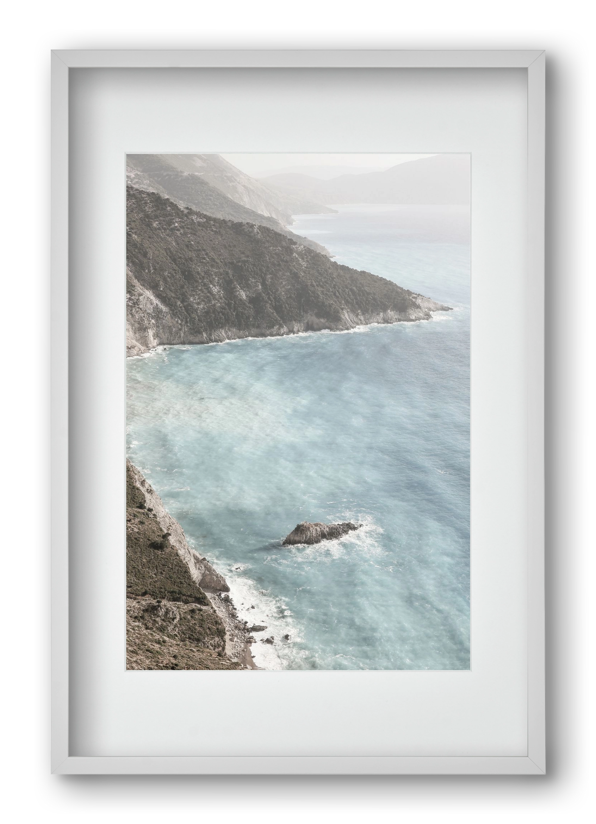 Castles in the sand, 40x60 cm (30x45 cm), Fehér keret, paszpartuval