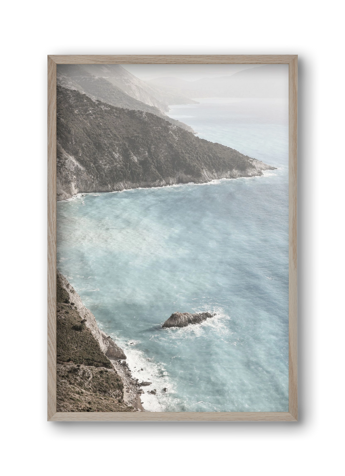 Castles in the sand, 30x45 cm (30x45 cm), Tölgy keret