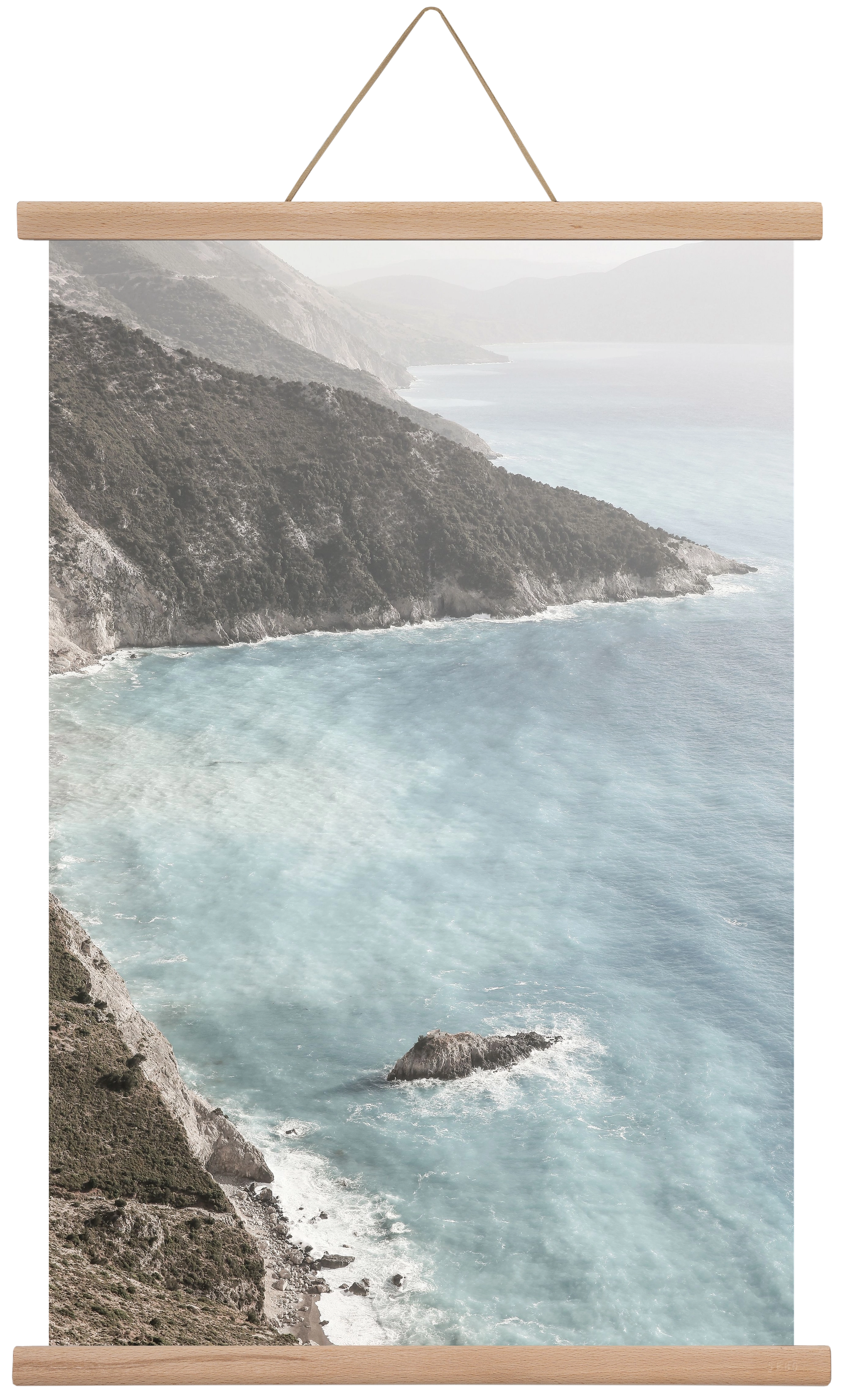 Castles in the sand, 40x60 cm (40x60 cm), Tölgy akasztó