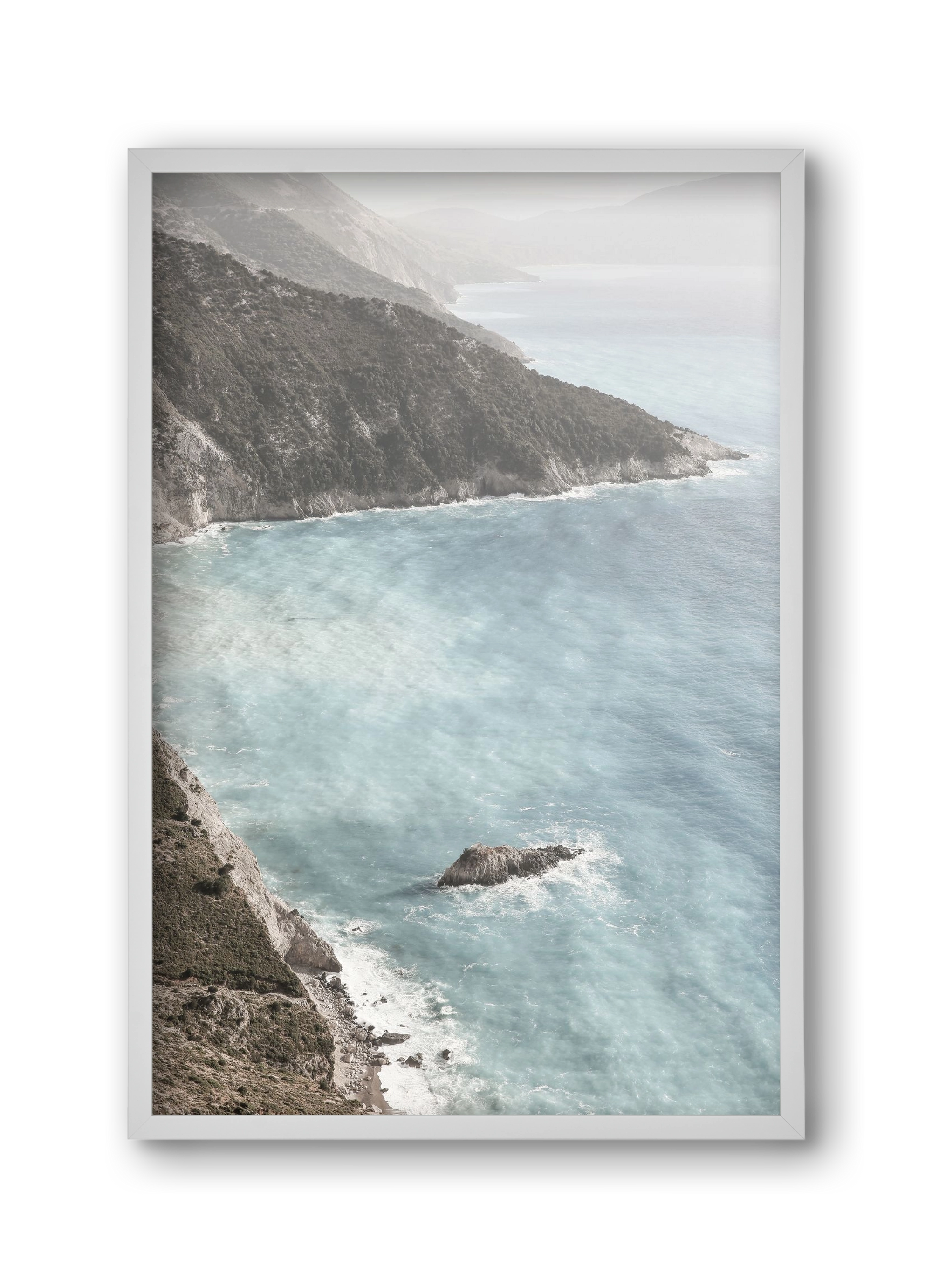 Castles in the sand, 30x45 cm (30x45 cm), Fehér keret