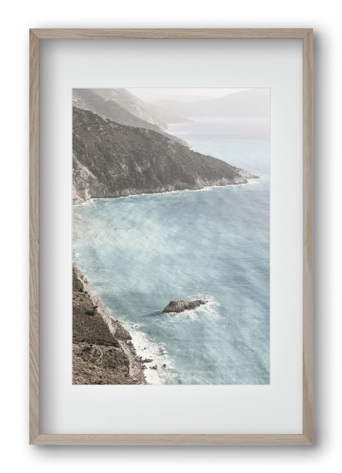 Castles in the sand, 40x60 cm (30x45 cm), Tölgy keret, paszpartuval