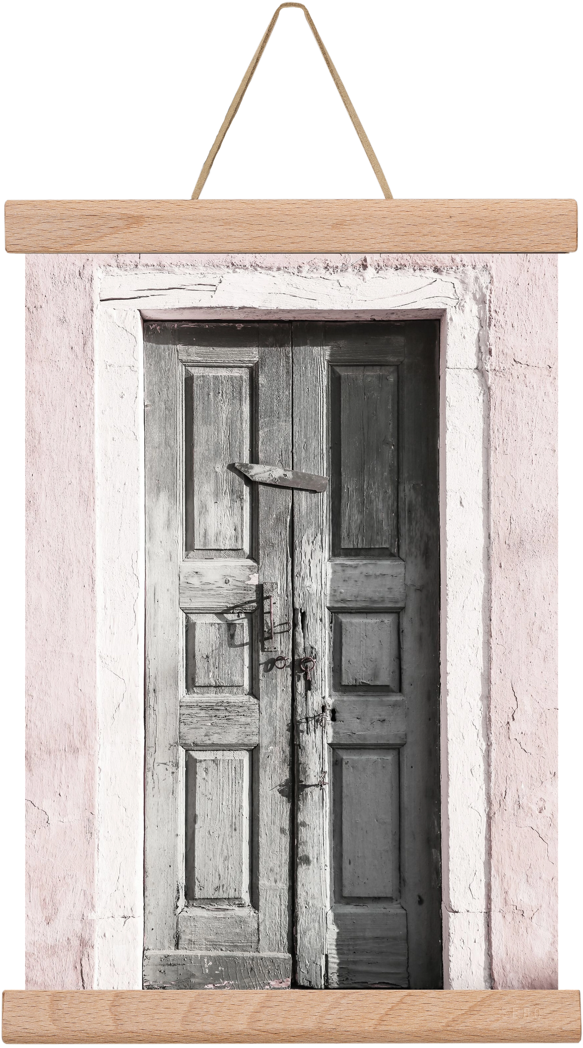 Door to Assos, 20x30 cm (20x30 cm), Tölgy akasztó