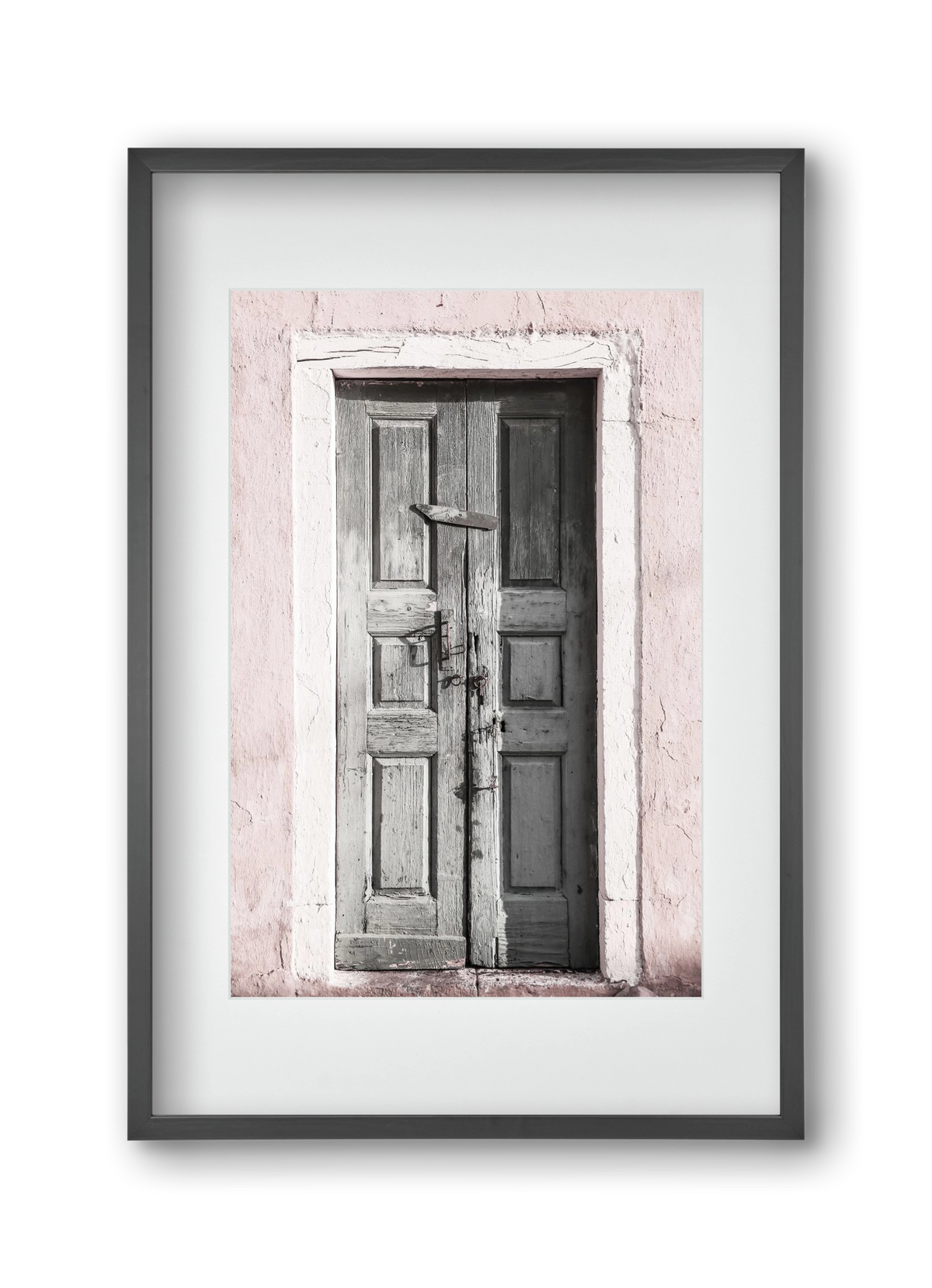 Door to Assos, 30x45 cm (20x30 cm), Fekete keret, paszpartuval