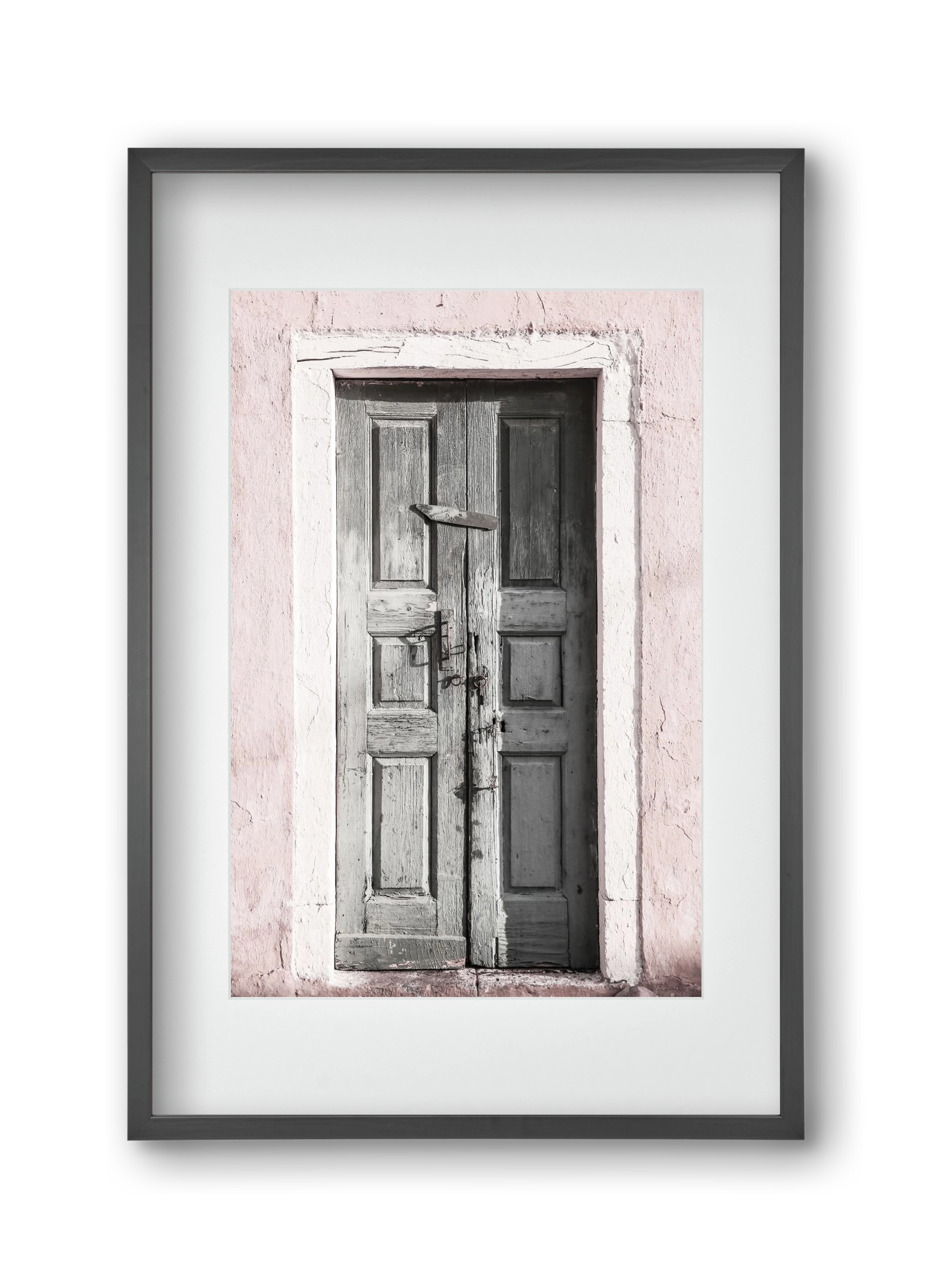 Door to Assos, 30x45 cm (20x30 cm), Fekete keret, paszpartuval