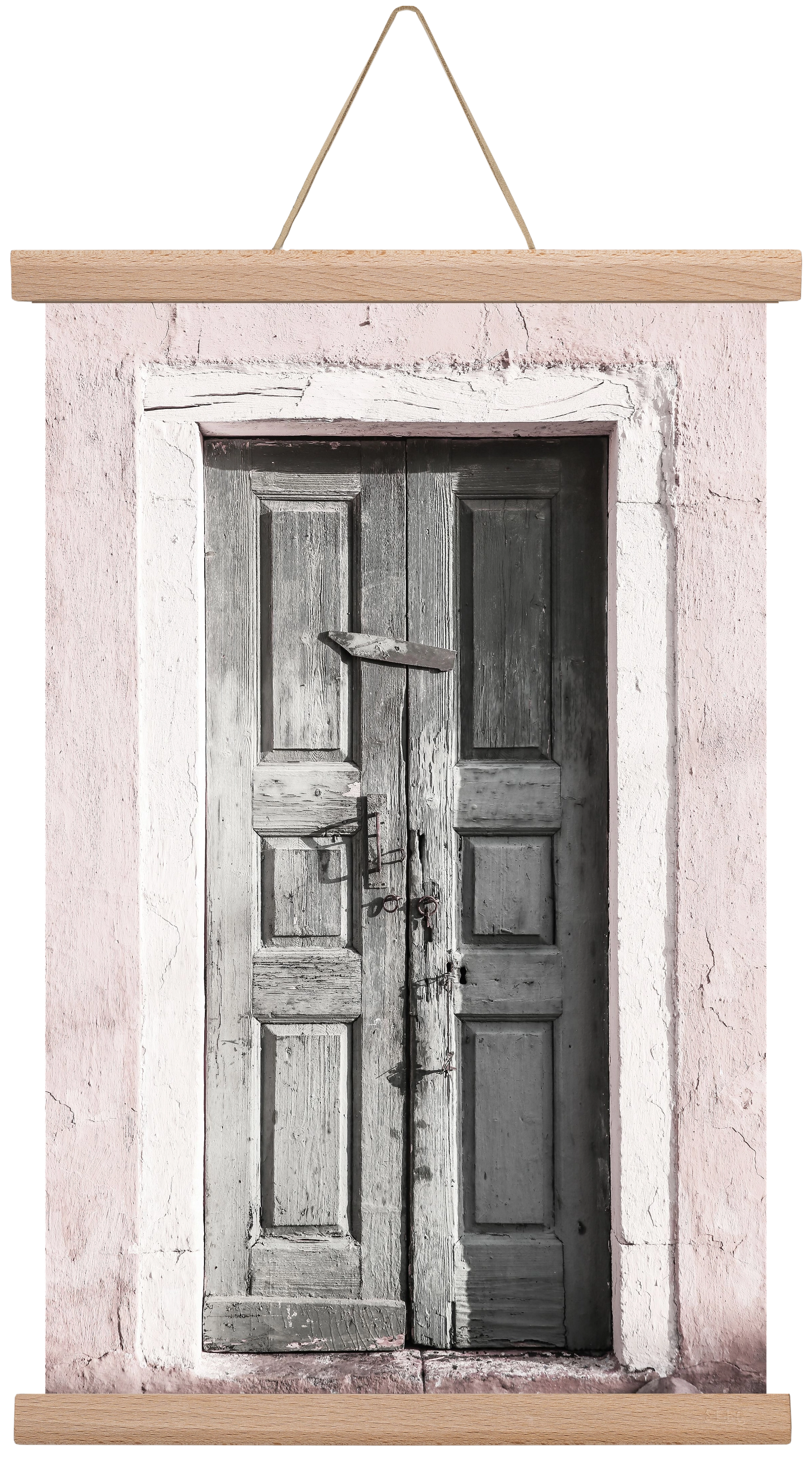 Door to Assos, 30x45 cm (30x45 cm), Tölgy akasztó