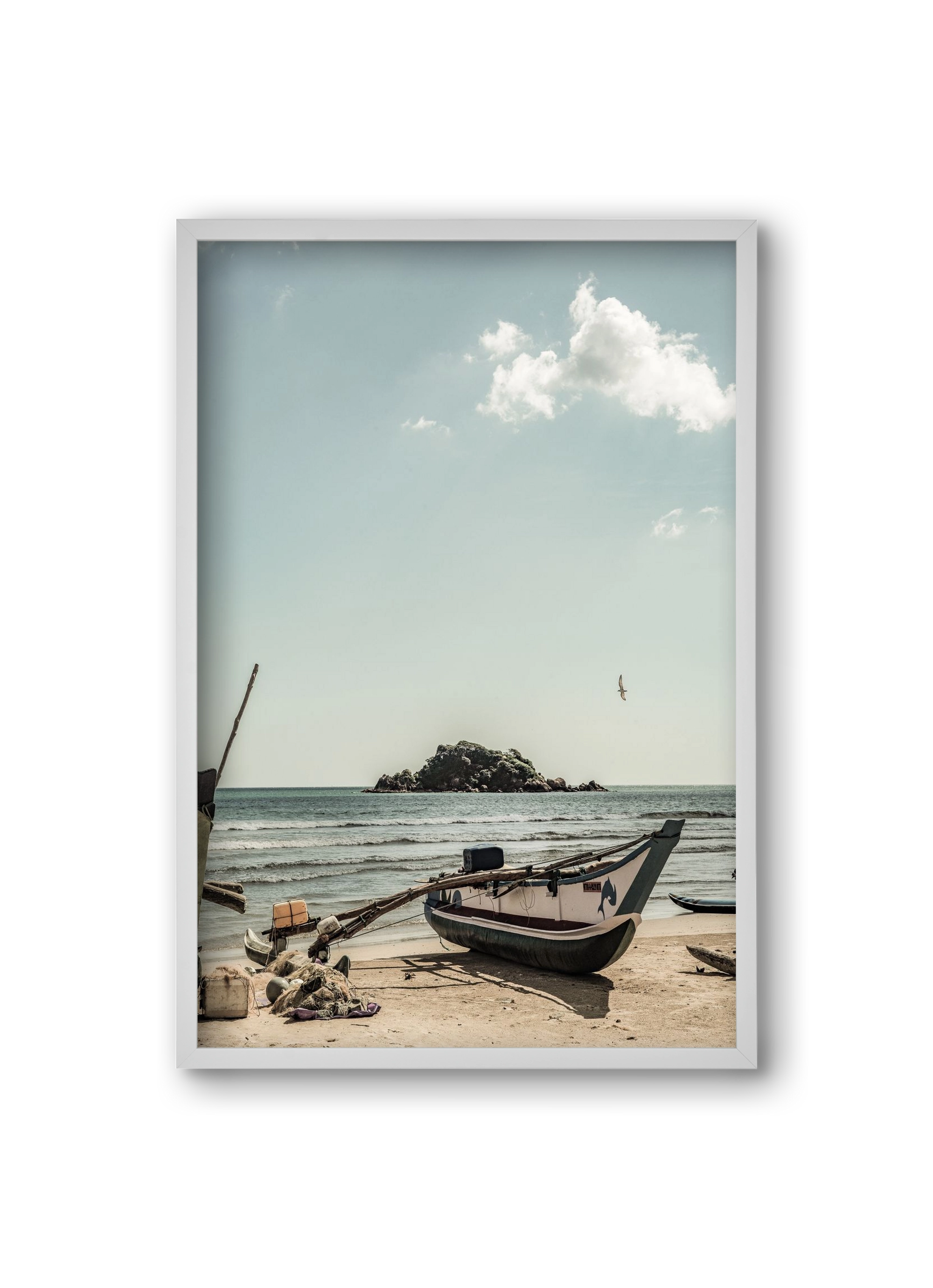 Of the sea, 20x30 cm (20x30 cm), Fehér keret