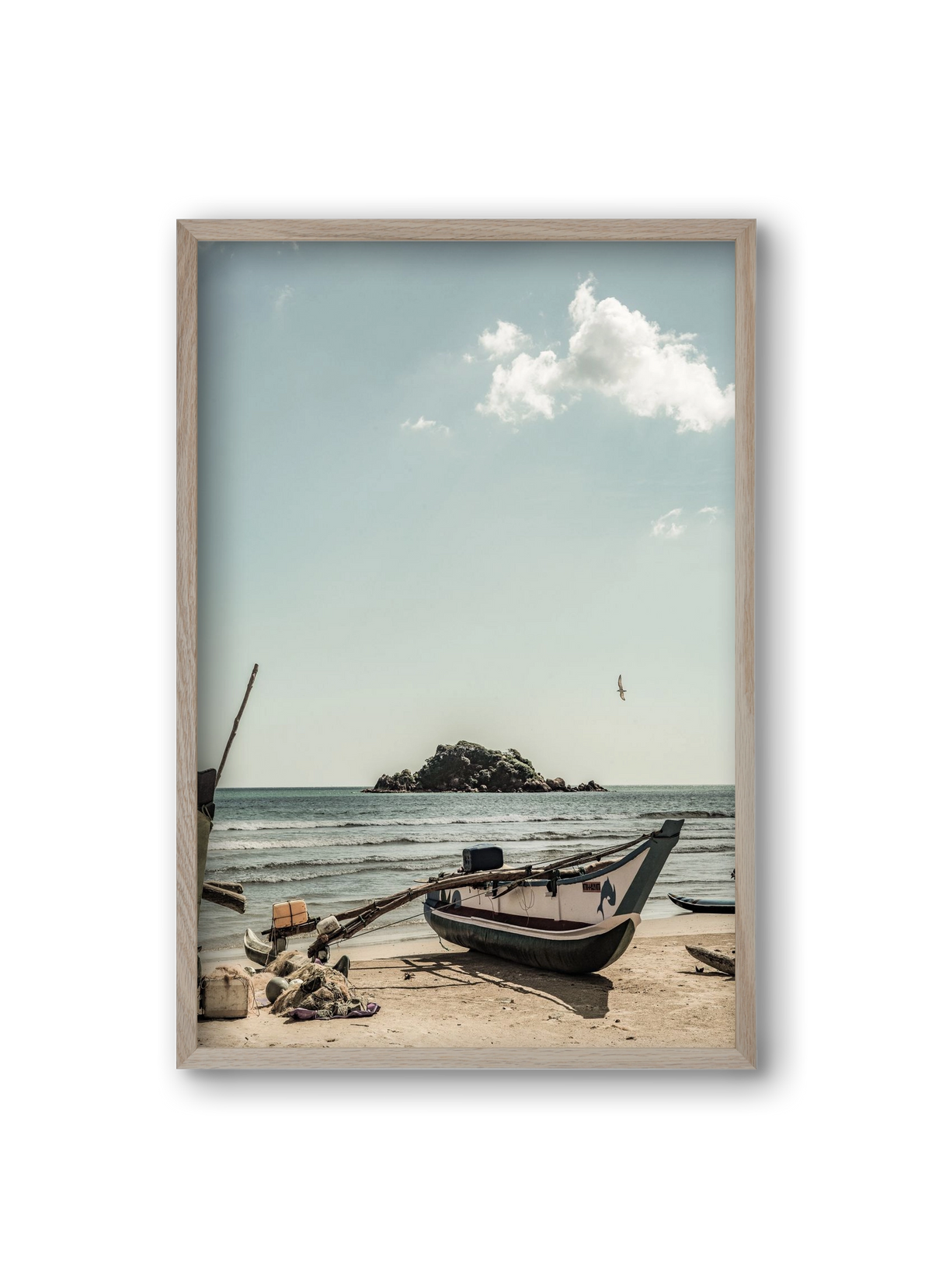 Of the sea, 20x30 cm (20x30 cm), Tölgy keret