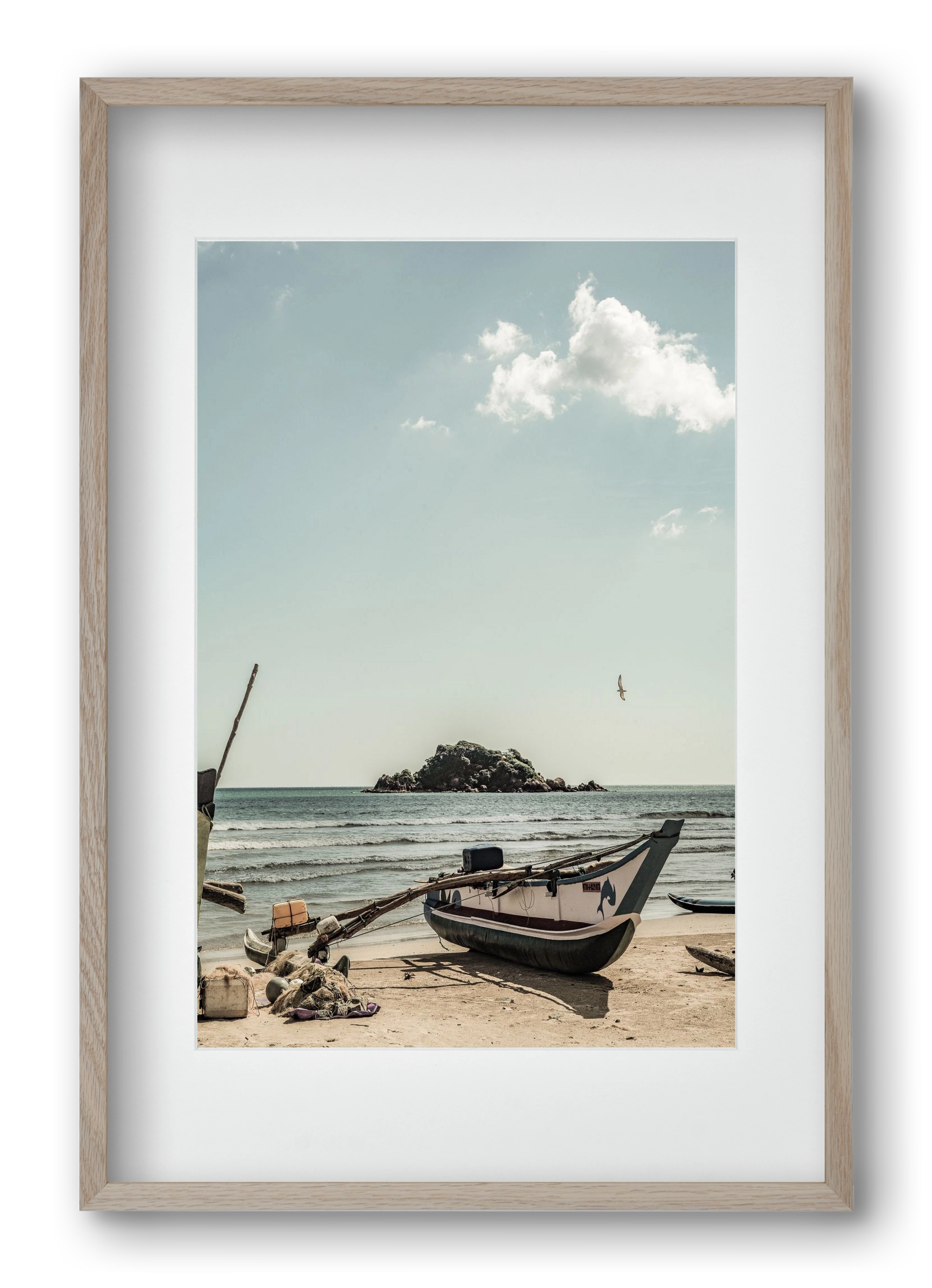 Of the sea, 40x60 cm (30x45 cm), Tölgy keret, paszpartuval