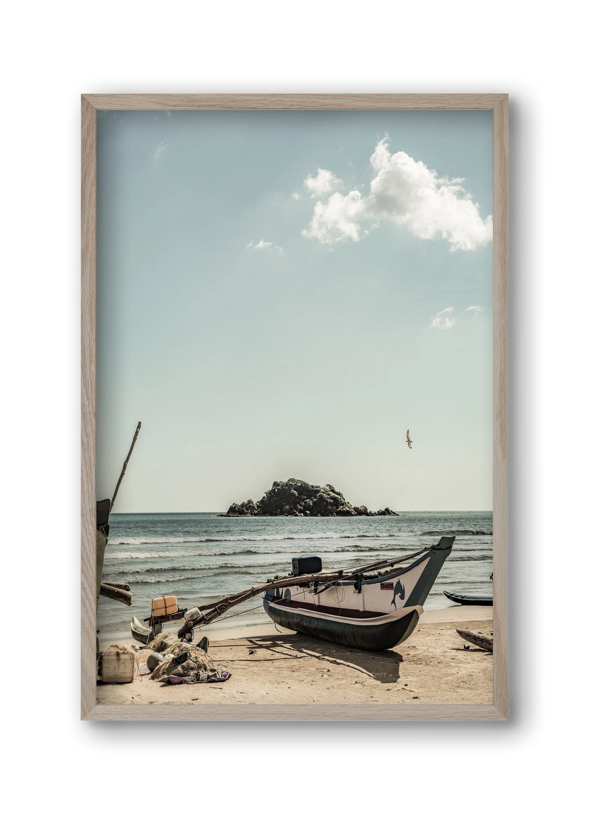 Of the sea, 30x45 cm (30x45 cm), Tölgy keret