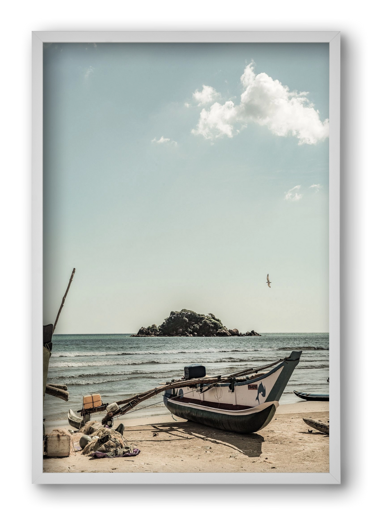 Of the sea, 40x60 cm (40x60 cm), Fehér keret