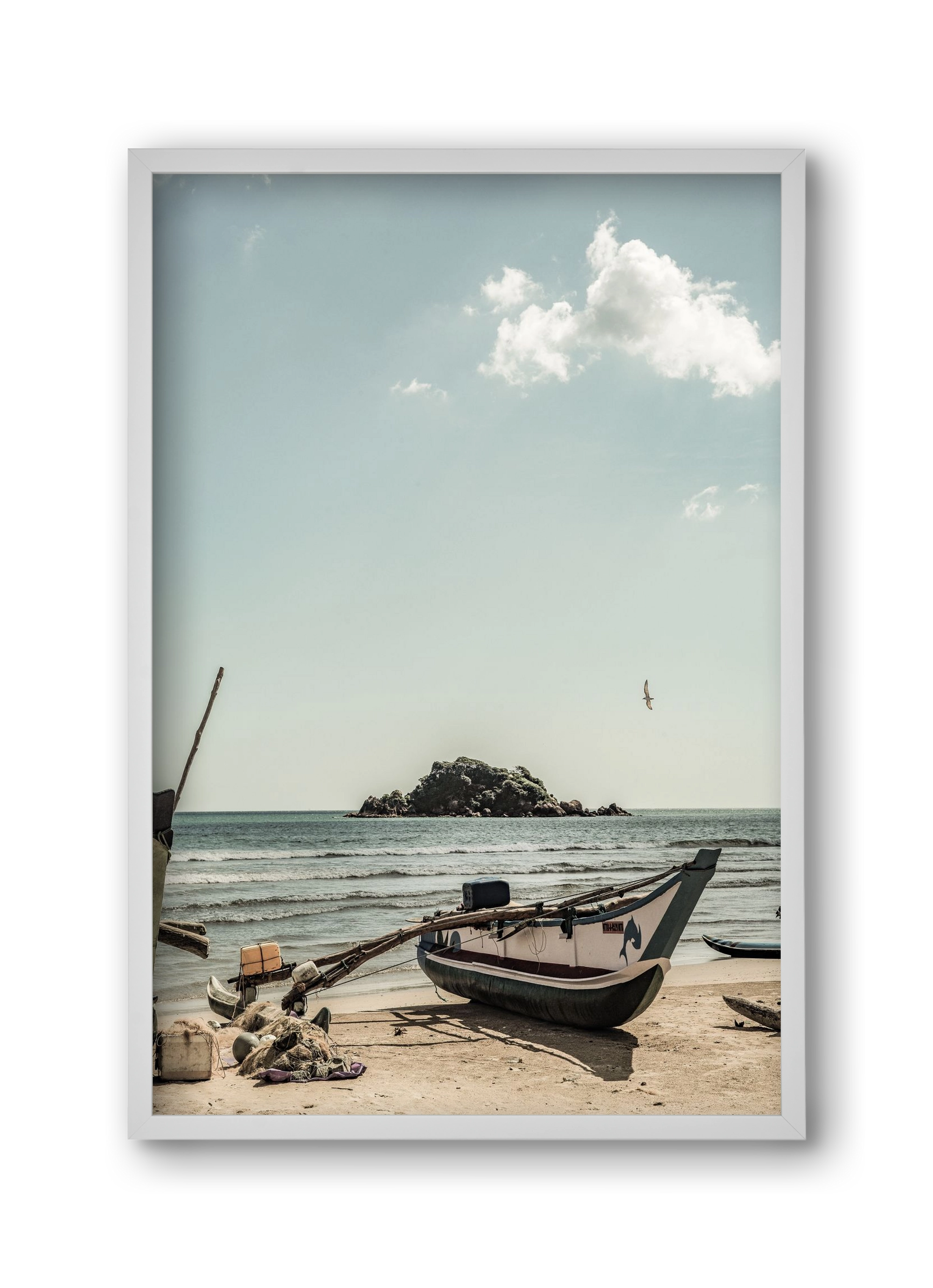 Of the sea, 30x45 cm (30x45 cm), Fehér keret