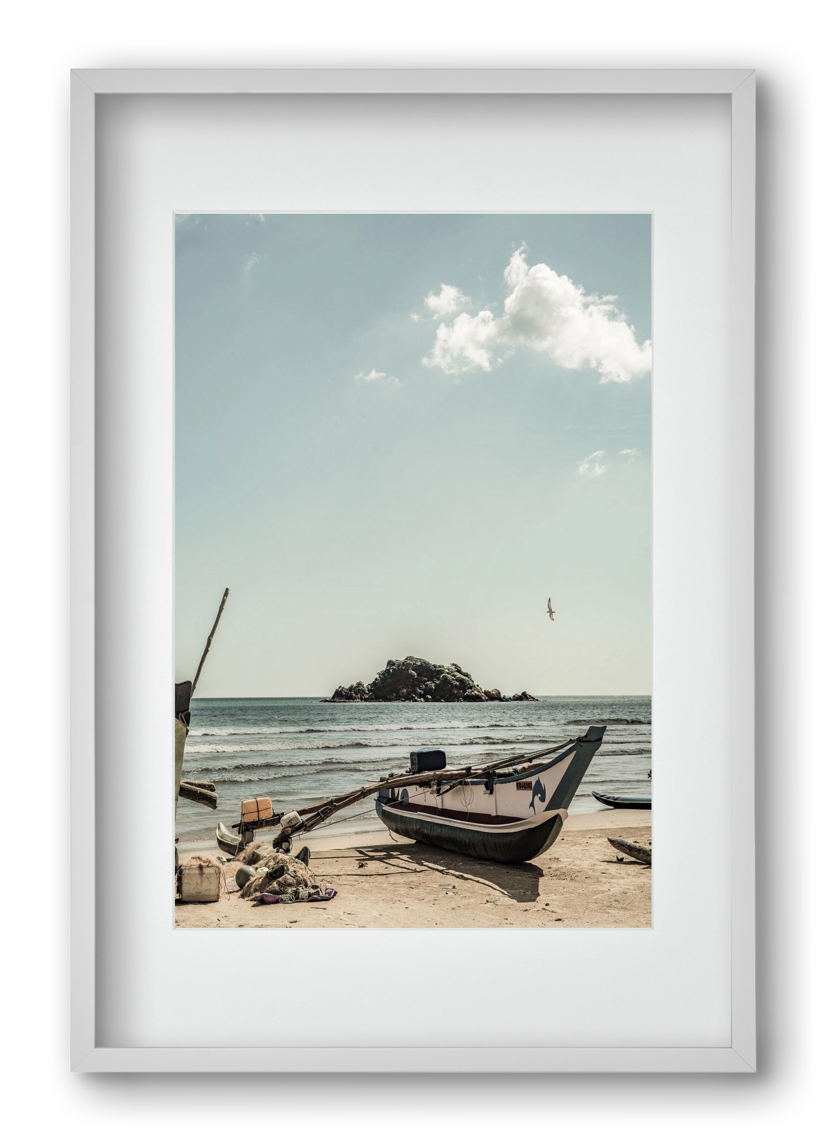 Of the sea, 40x60 cm (30x45 cm), Fehér keret, paszpartuval