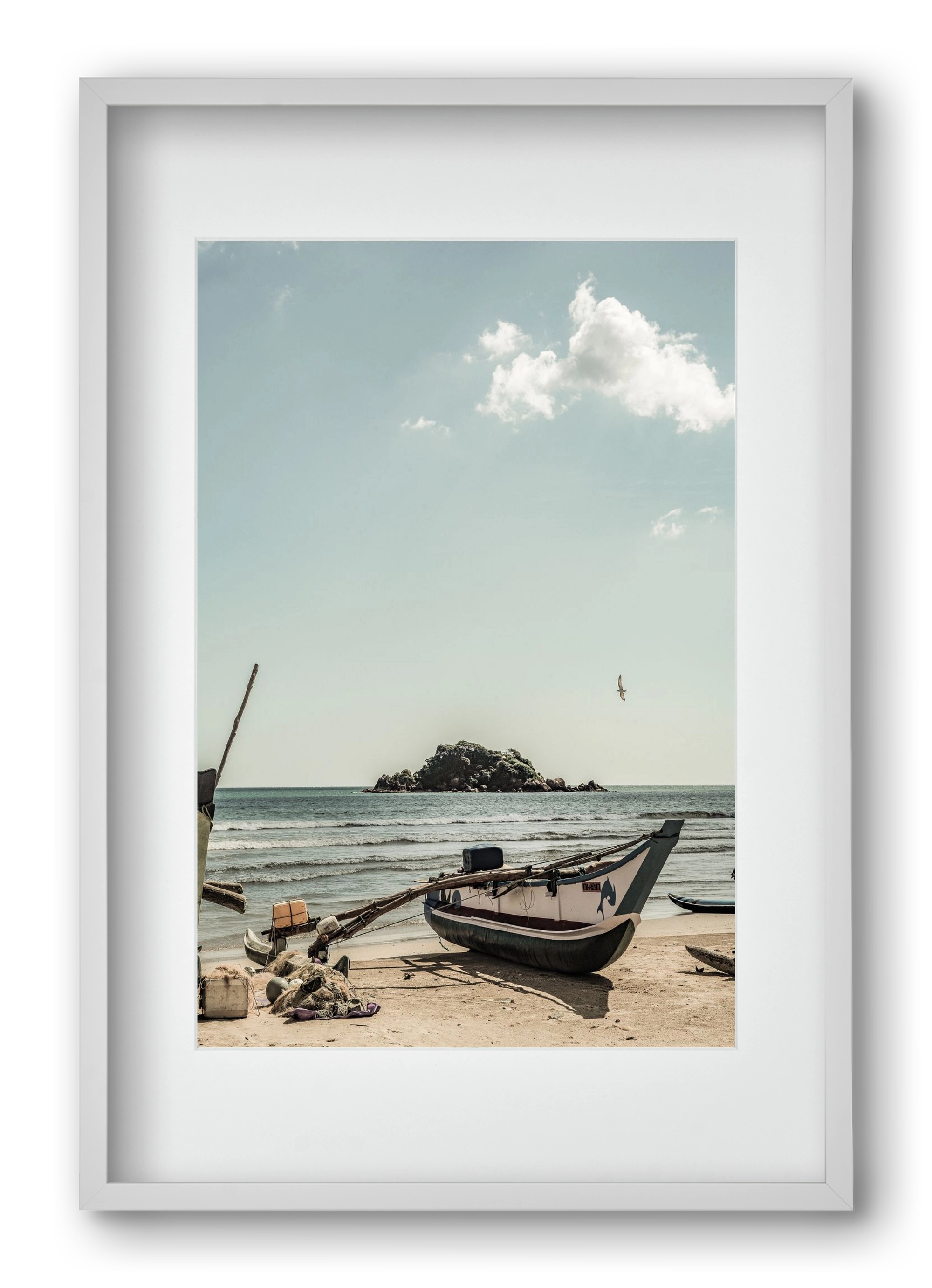 Of the sea, 40x60 cm (30x45 cm), Fehér keret, paszpartuval