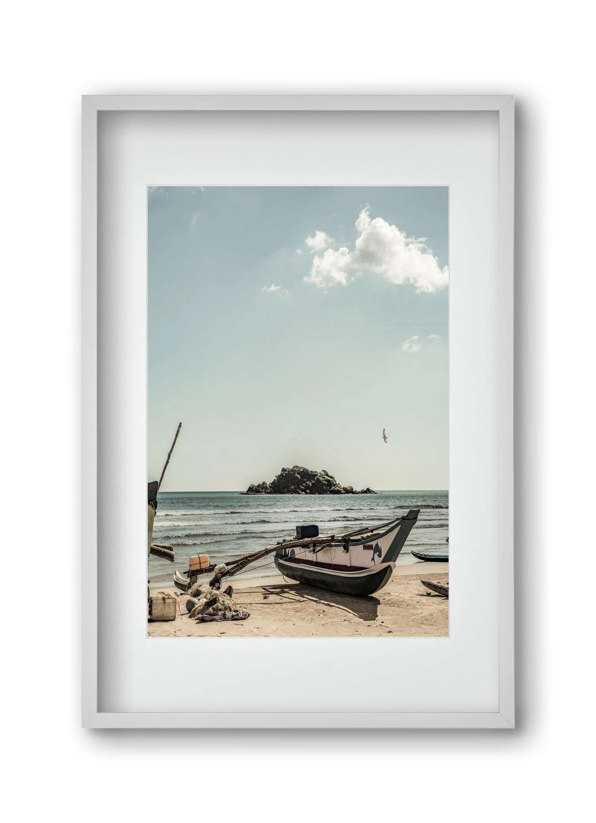 Of the sea, 30x45 cm (20x30 cm), Fehér keret, paszpartuval