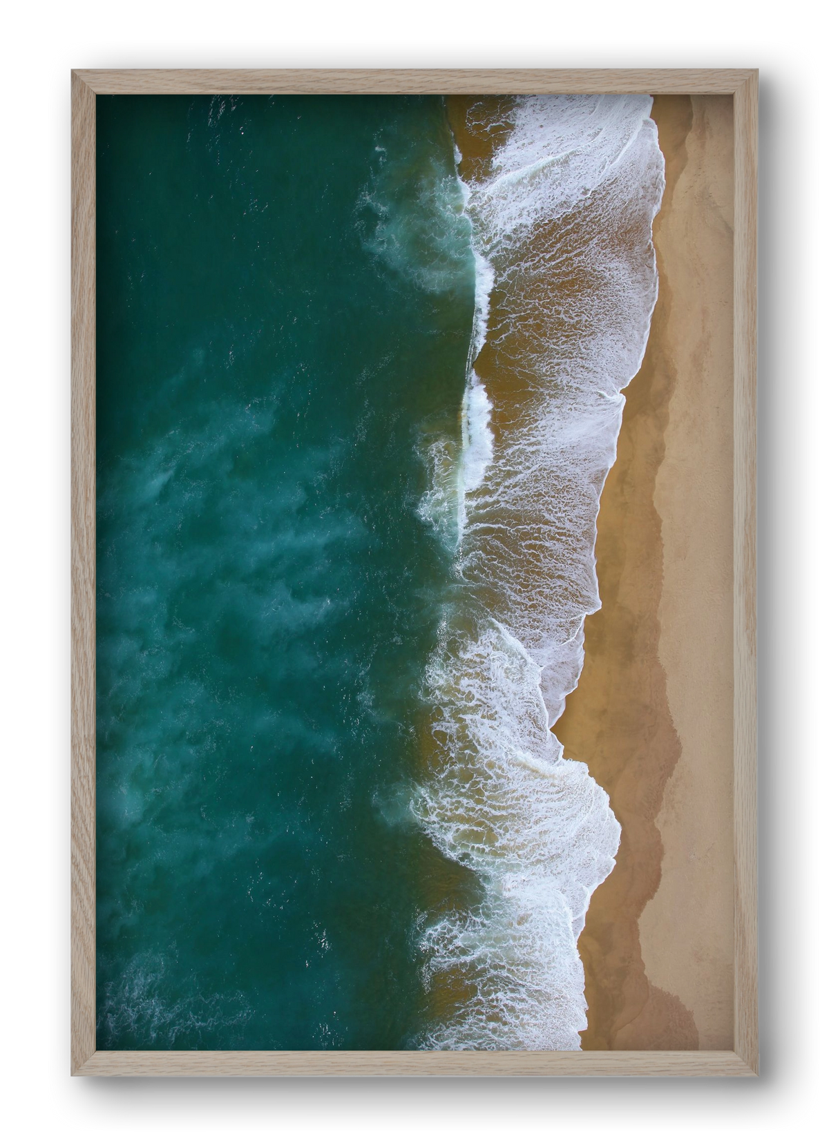 Shorelines, 40x60 cm (40x60 cm), Tölgy keret