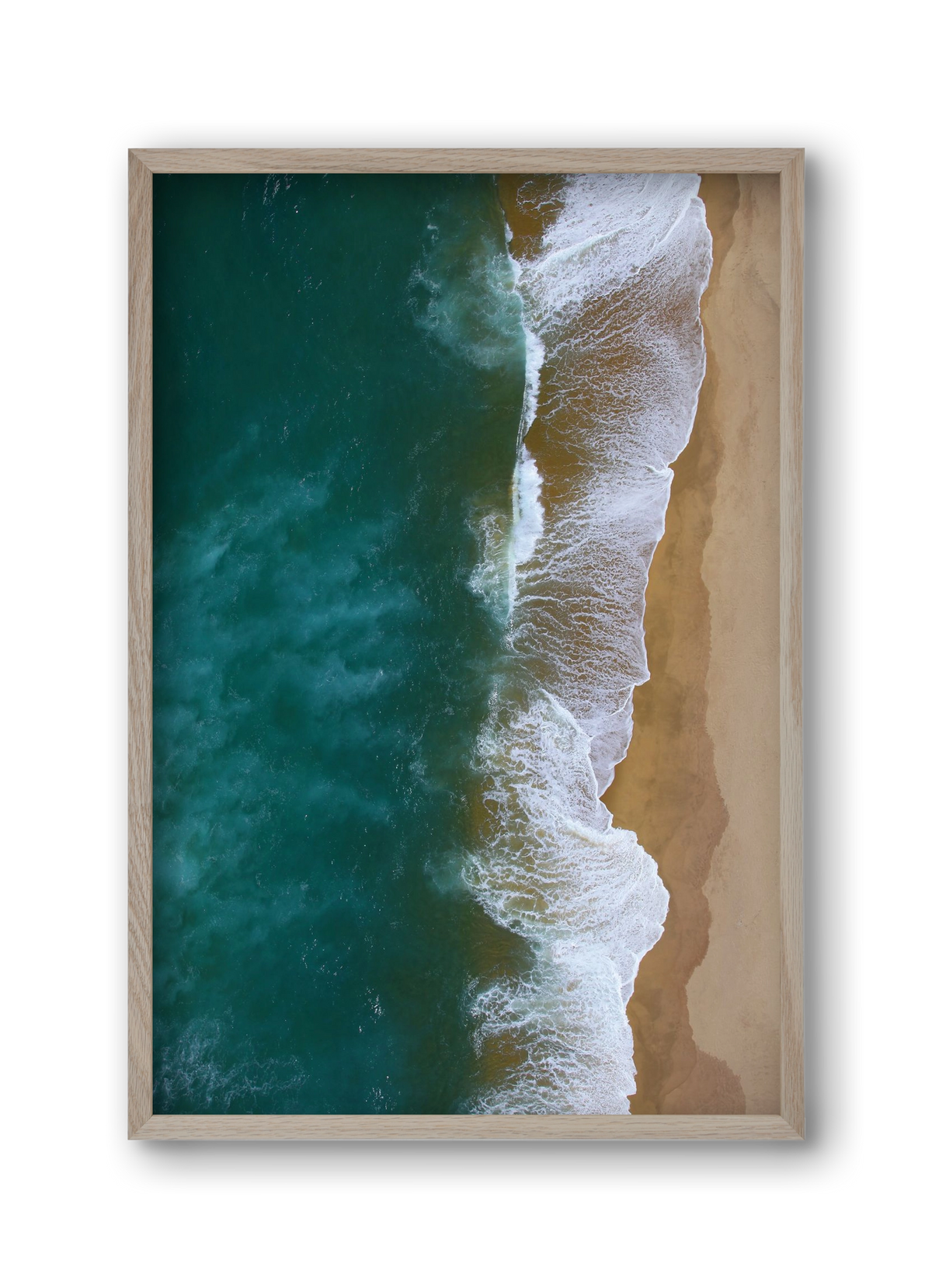 Shorelines, 30x45 cm (30x45 cm), Tölgy keret