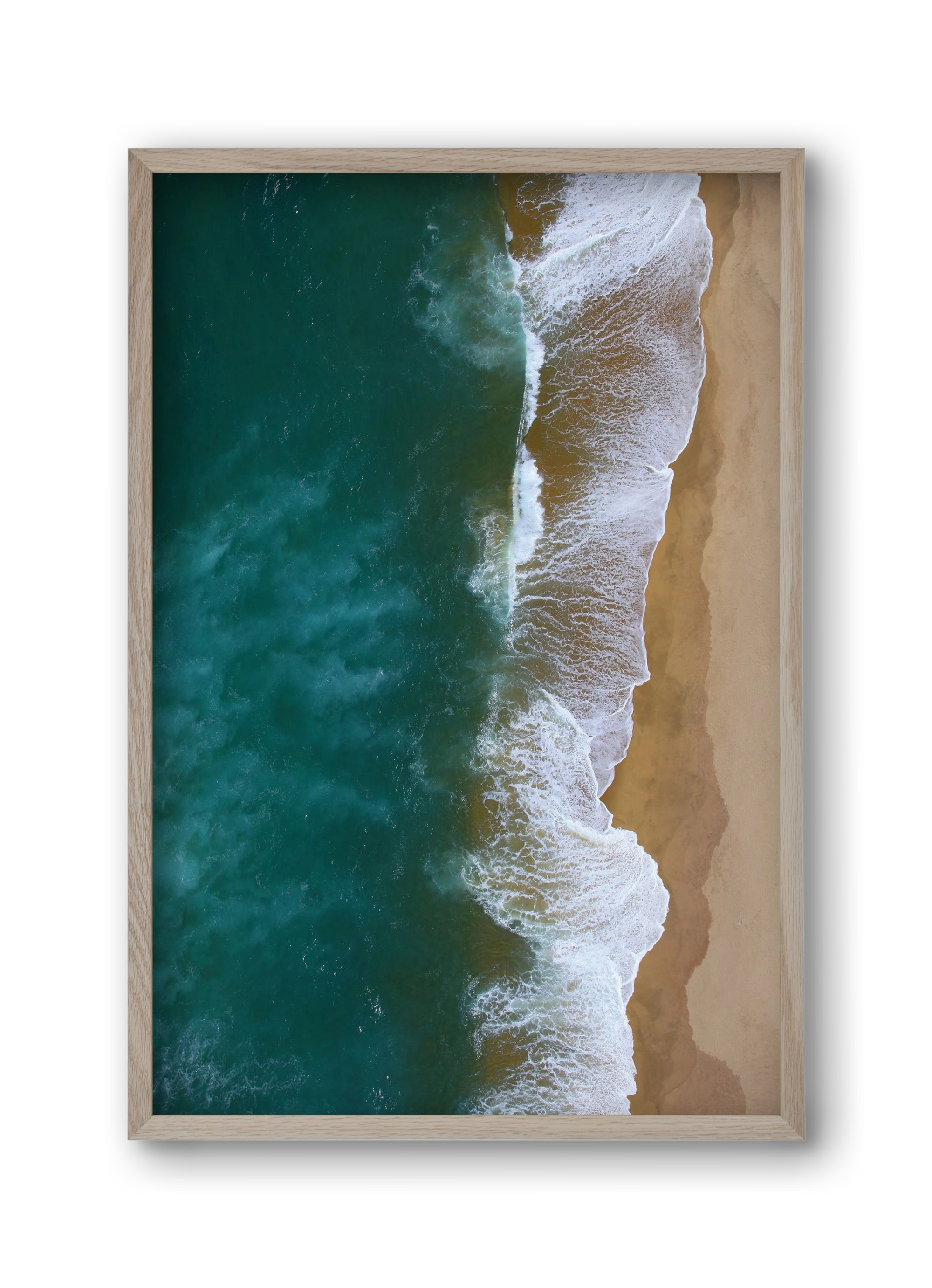 Shorelines, 30x45 cm (30x45 cm), Tölgy keret