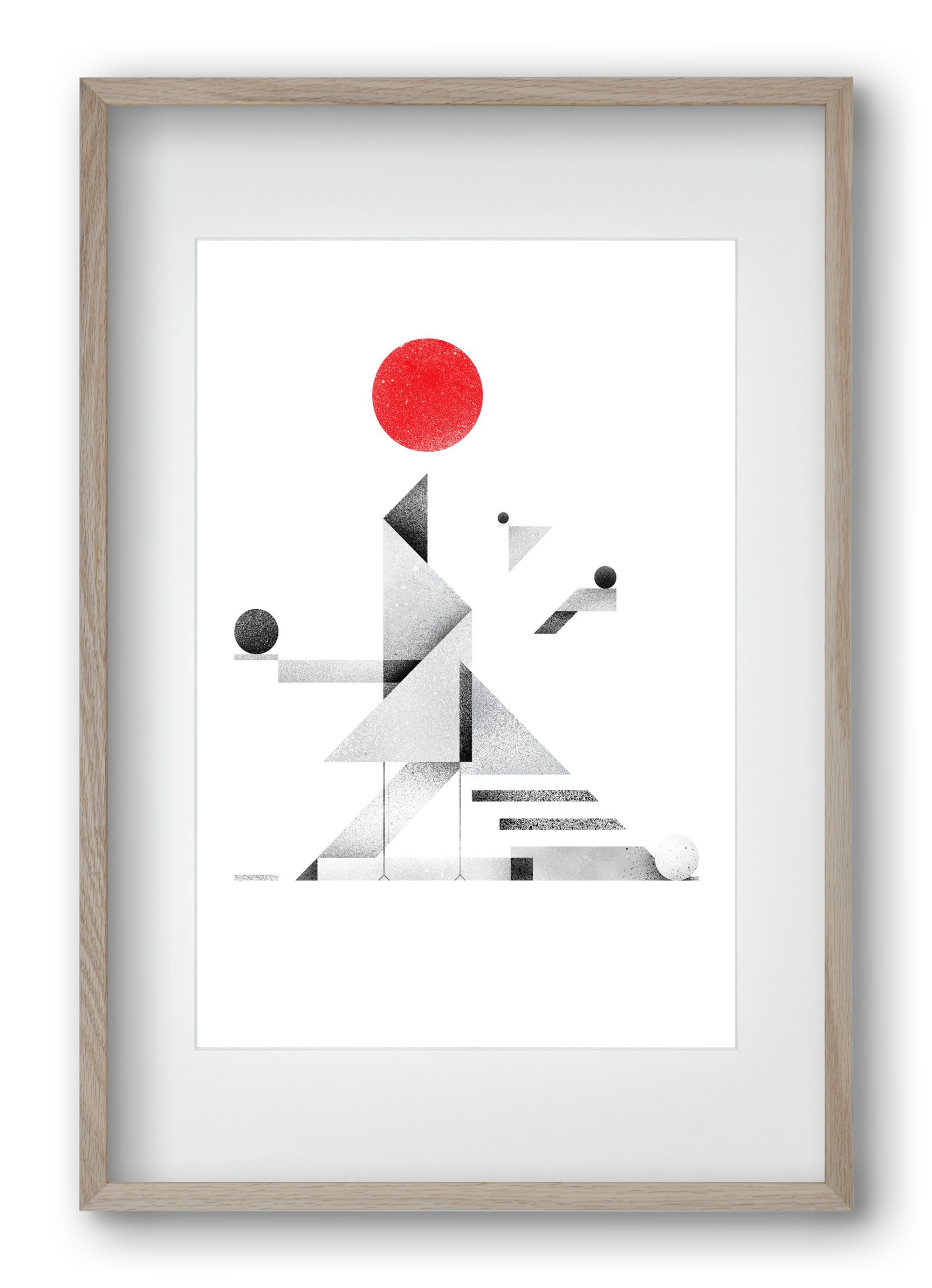 Bateau Livre, 40x60 cm (30x45 cm), Tölgy keret, paszpartuval