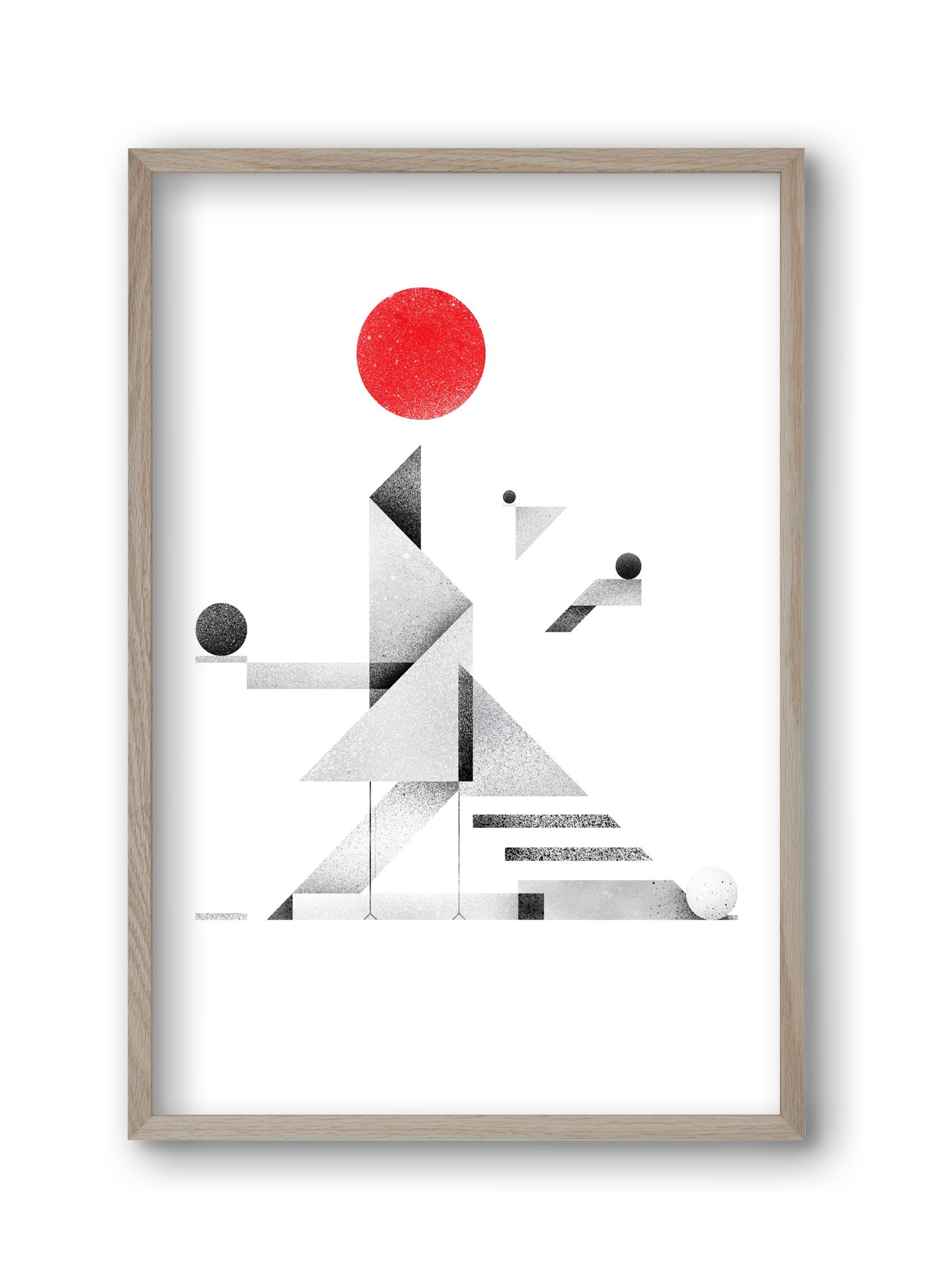 Bateau Livre, 30x45 cm (30x45 cm), Tölgy keret