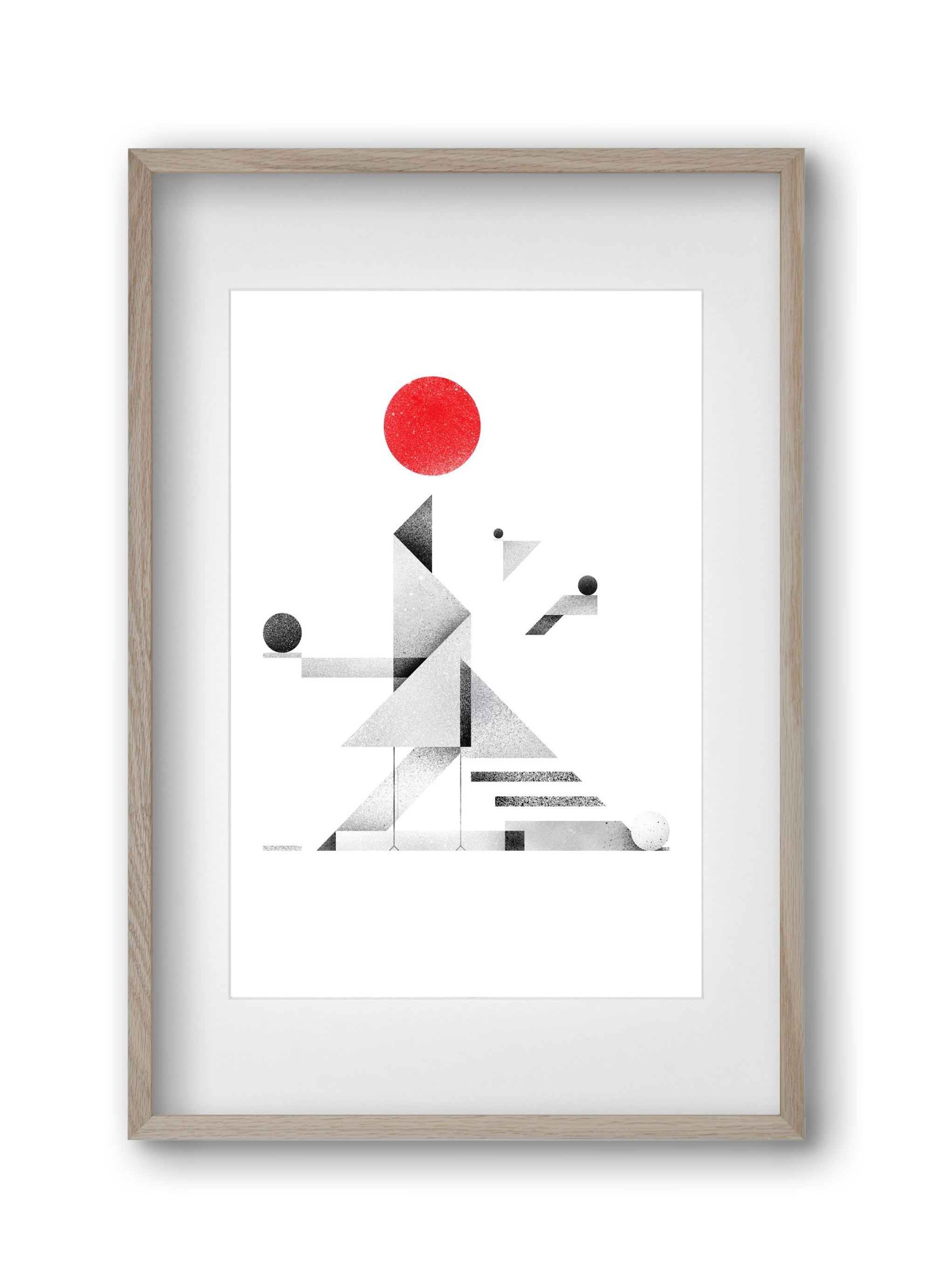 Bateau Livre, 30x45 cm (20x30 cm), Tölgy keret, paszpartuval