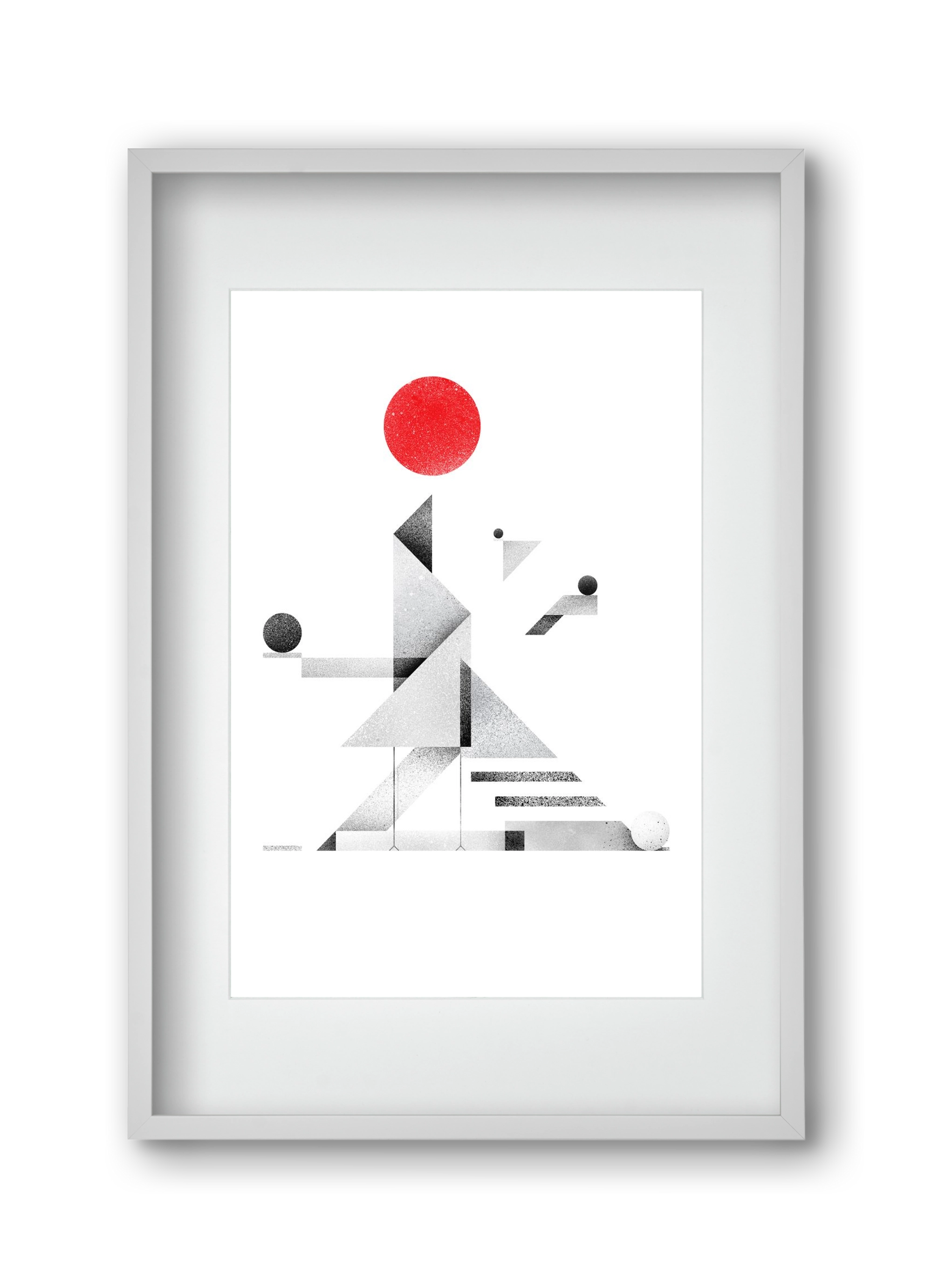 Bateau Livre, 30x45 cm (20x30 cm), Fehér keret, paszpartuval