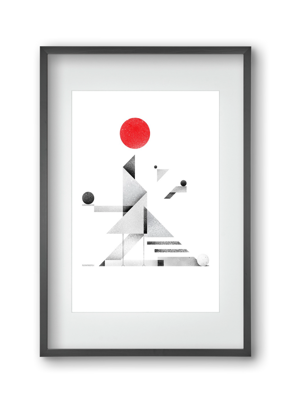 Bateau Livre, 30x45 cm (20x30 cm), Fekete keret, paszpartuval