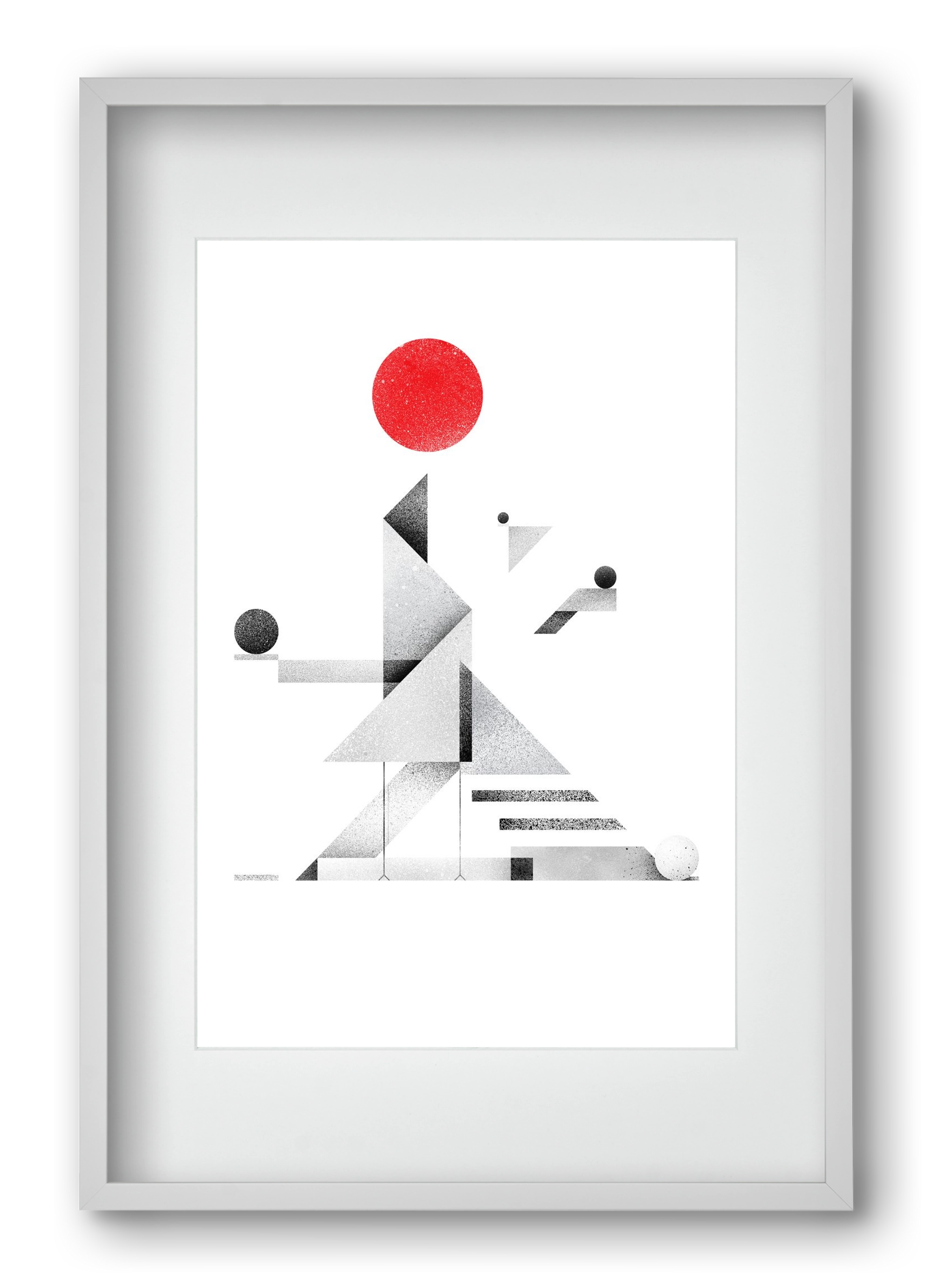 Bateau Livre, 40x60 cm (30x45 cm), Fehér keret, paszpartuval