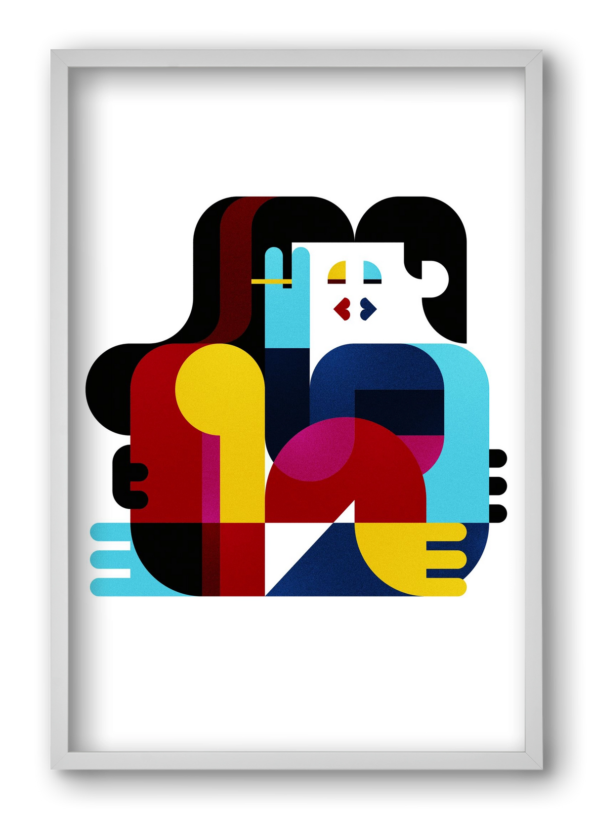 San Francisco, 40x60 cm (40x60 cm), Fehér keret