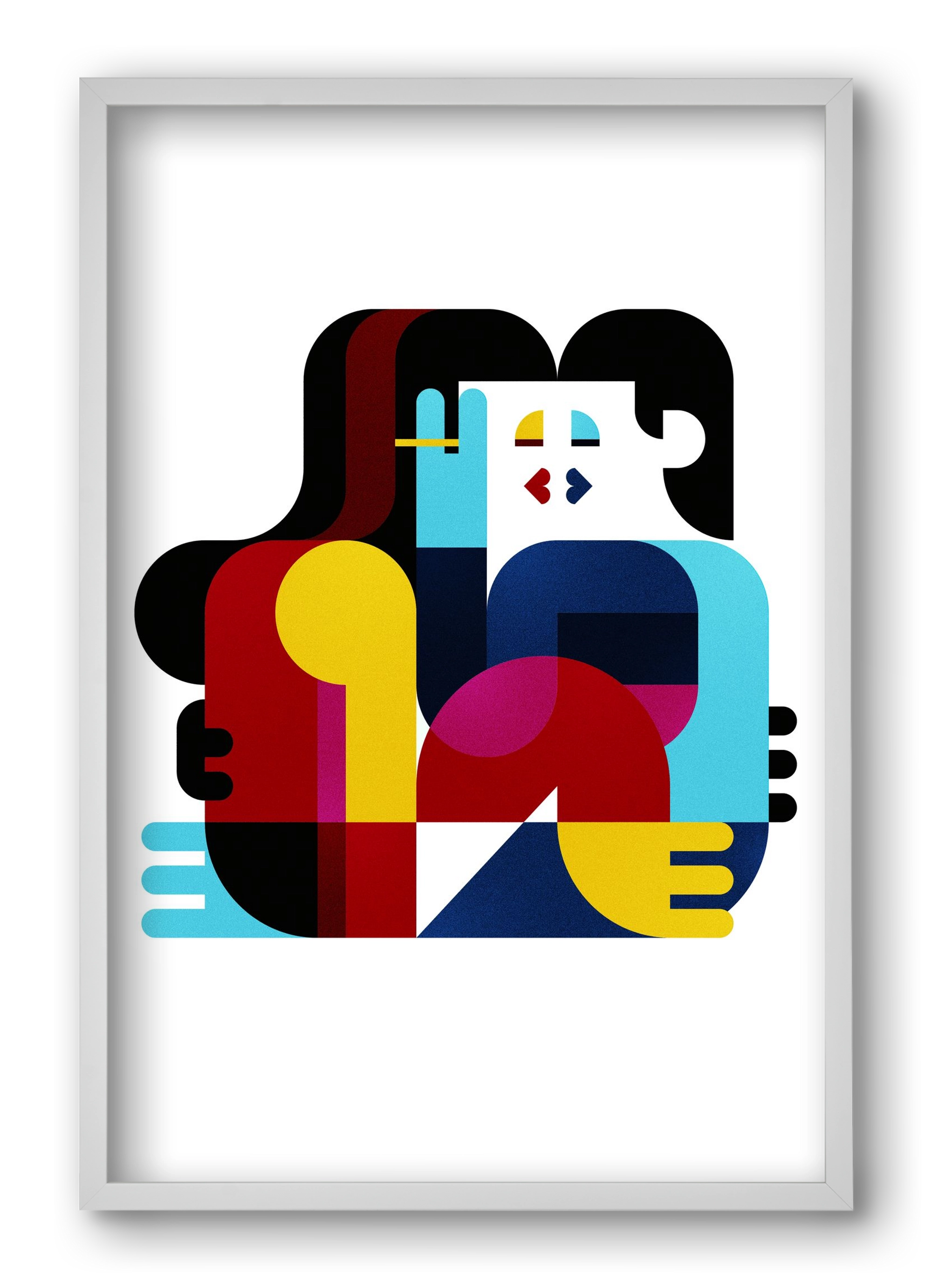 San Francisco, 40x60 cm (40x60 cm), Fehér keret