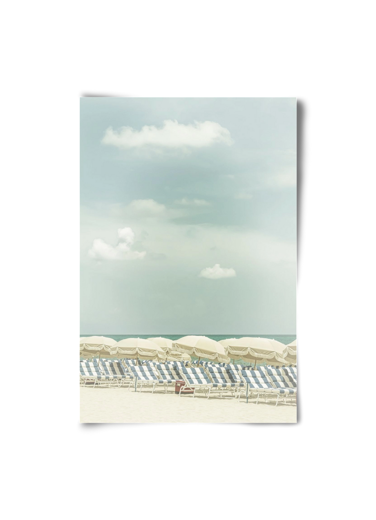 Vintage beach scene , 20x30 cm, Keret nélkül