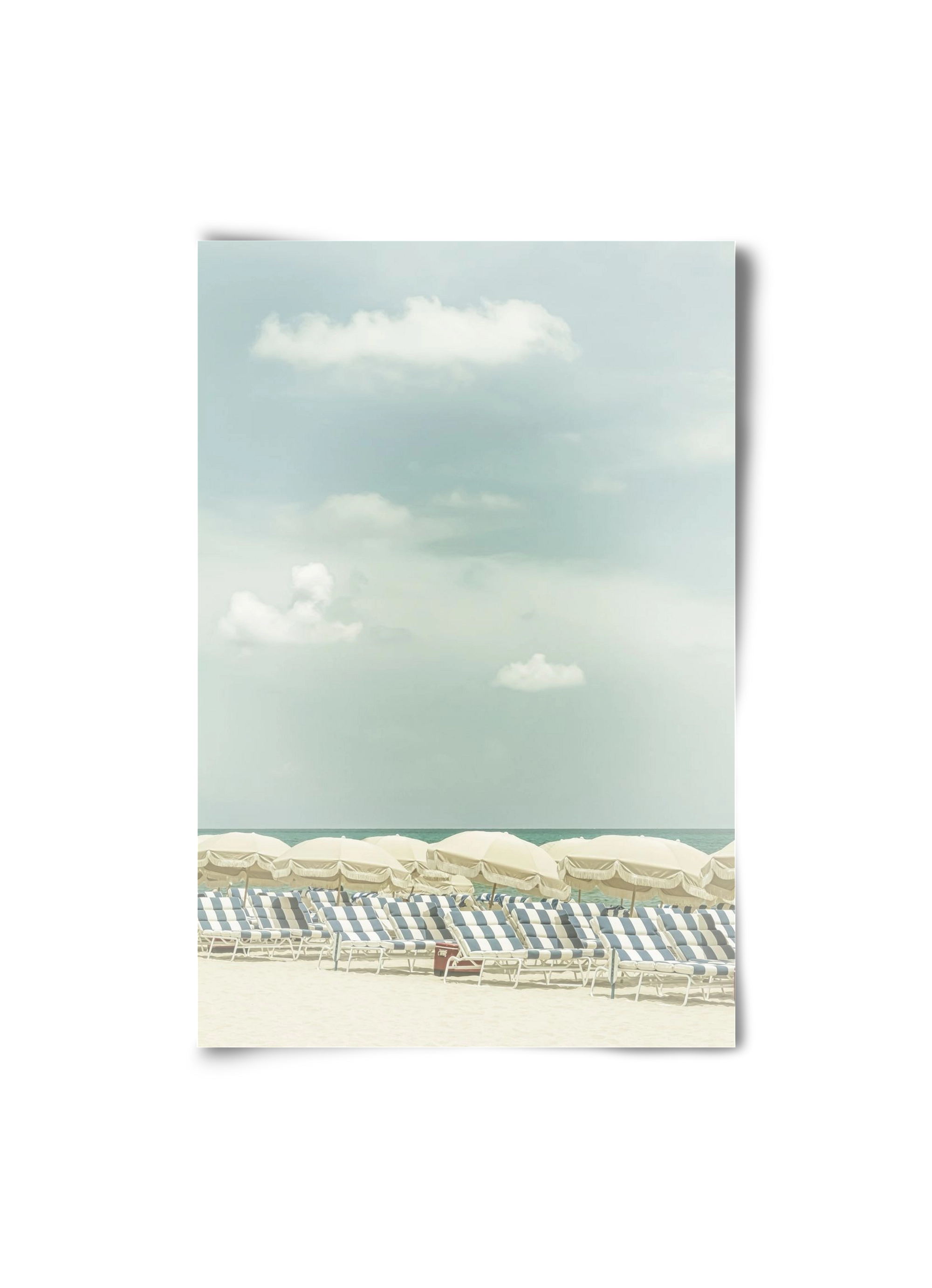 Vintage beach scene , 20x30 cm, Keret nélkül