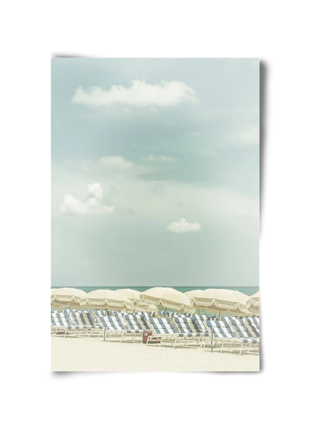 Vintage beach scene , 30x45 cm, Keret nélkül