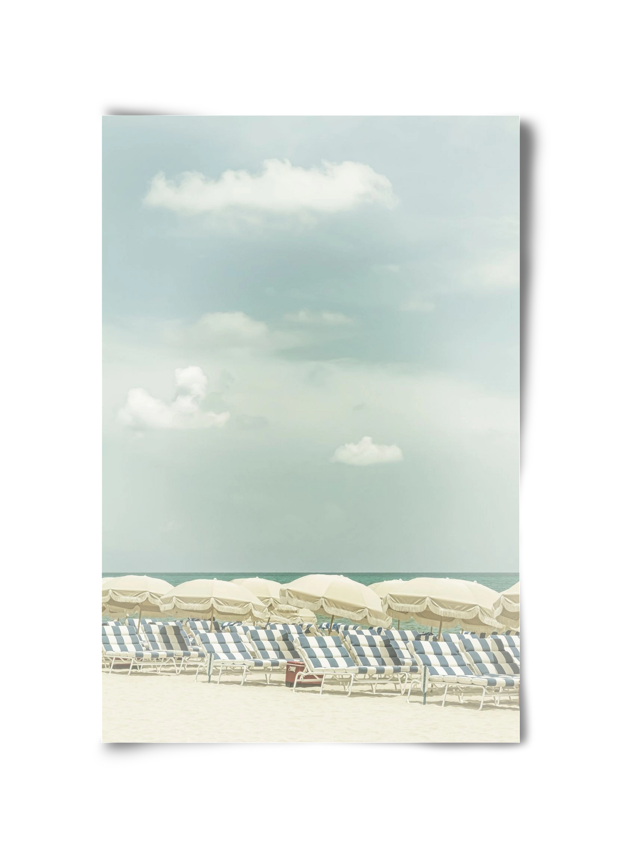 Vintage beach scene , 30x45 cm, Keret nélkül