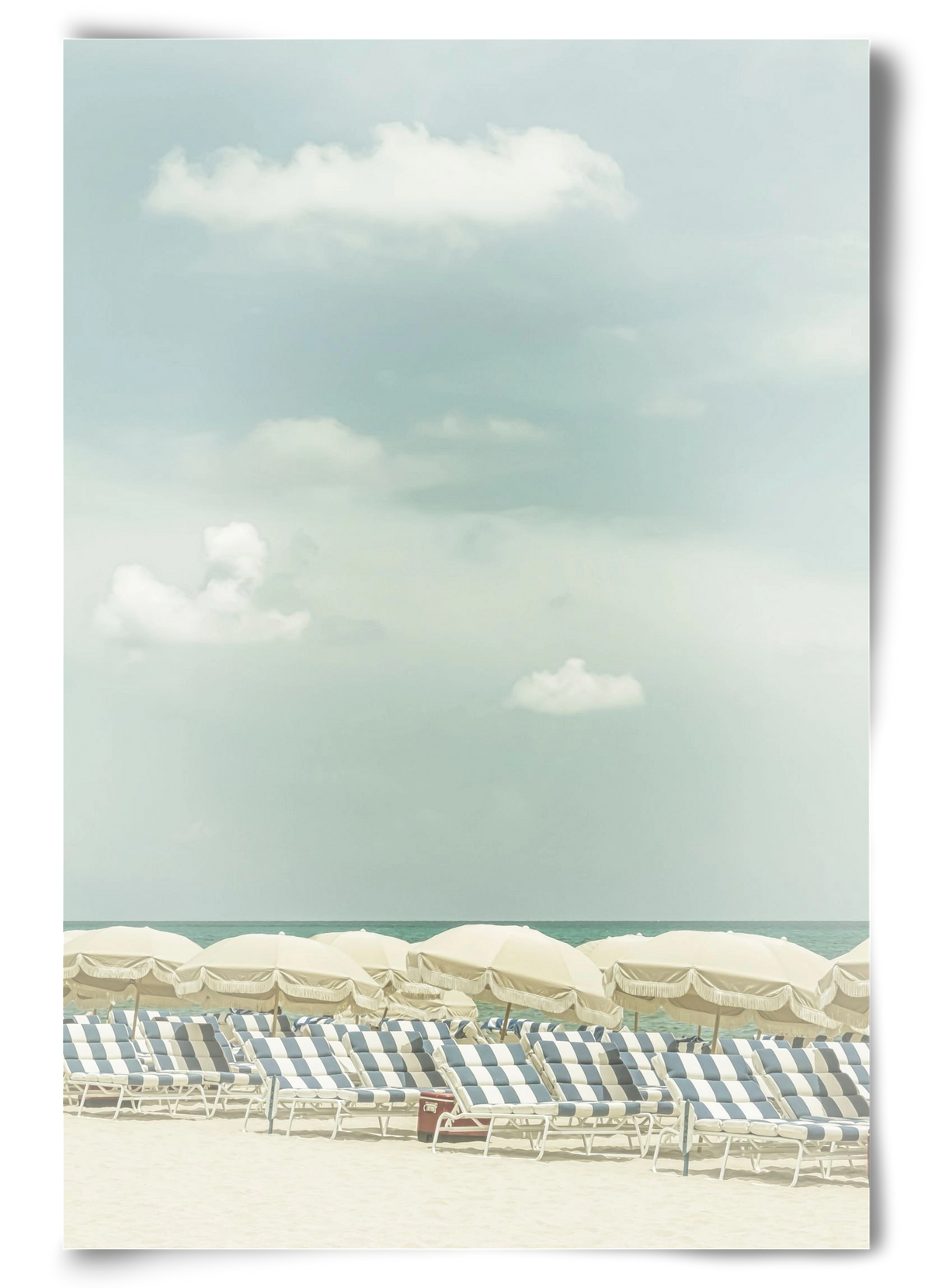 Vintage beach scene , 60x90 cm, Keret nélkül