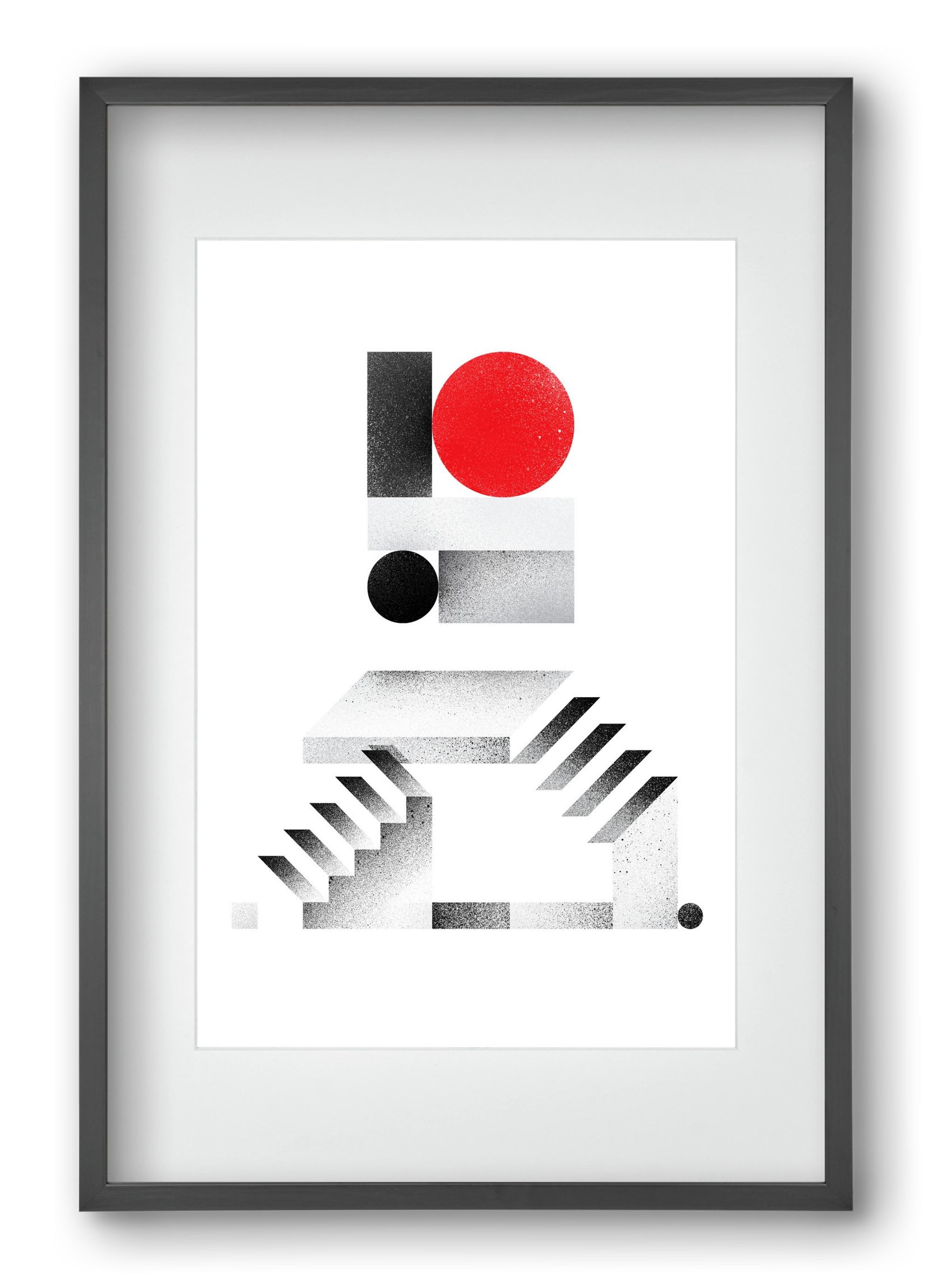 Agora, 40x60 cm (30x45 cm), Fekete keret, paszpartuval