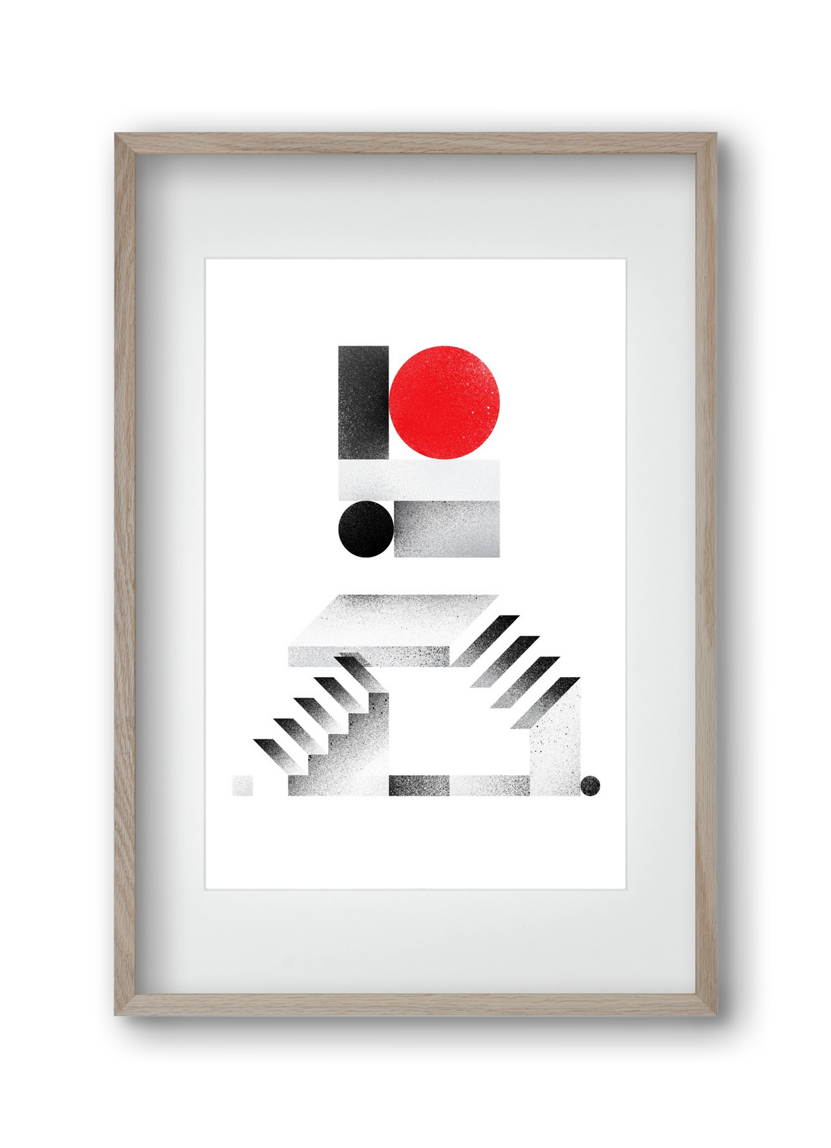 Agora, 30x45 cm (20x30 cm), Tölgy keret, paszpartuval