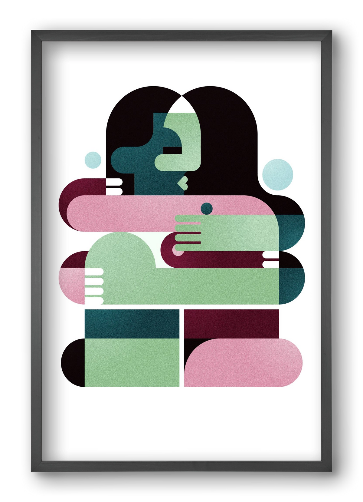 Paris, 40x60 cm (40x60 cm), Fekete keret