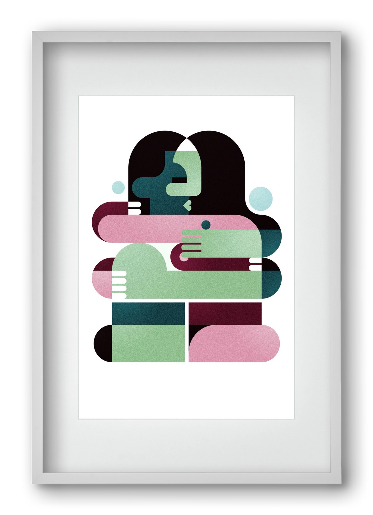 Paris, 40x60 cm (30x45 cm), Fehér keret, paszpartuval