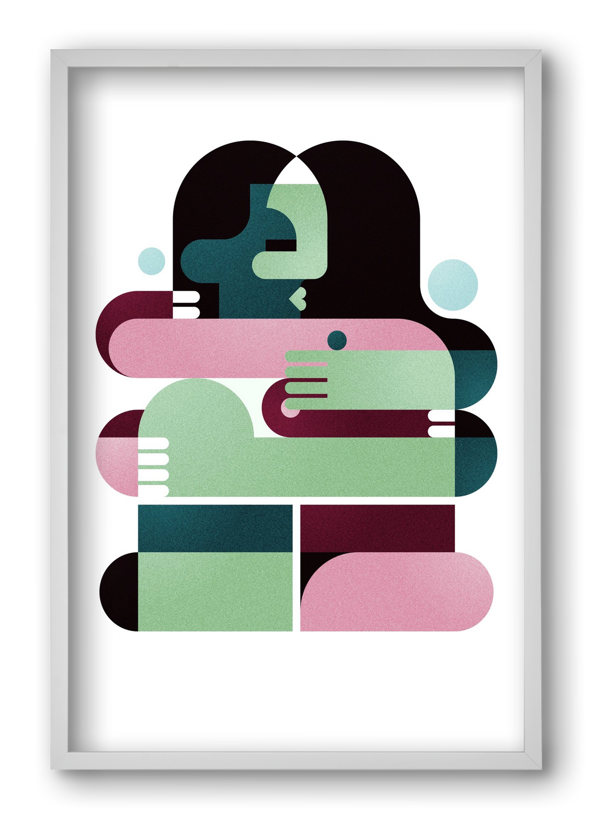 Paris, 40x60 cm (40x60 cm), Fehér keret